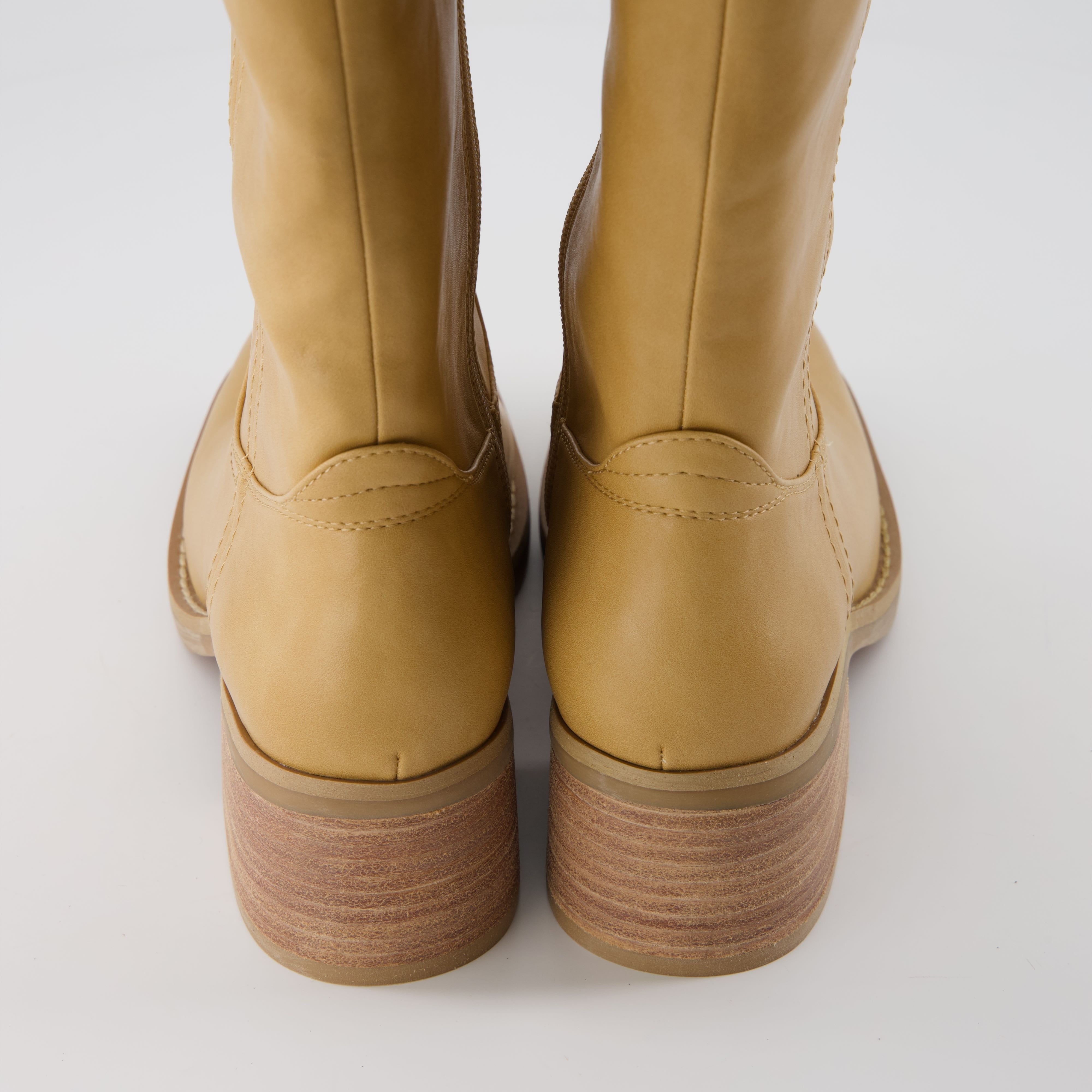 Sawyer Leather Boot Honey Faux Leather Medium