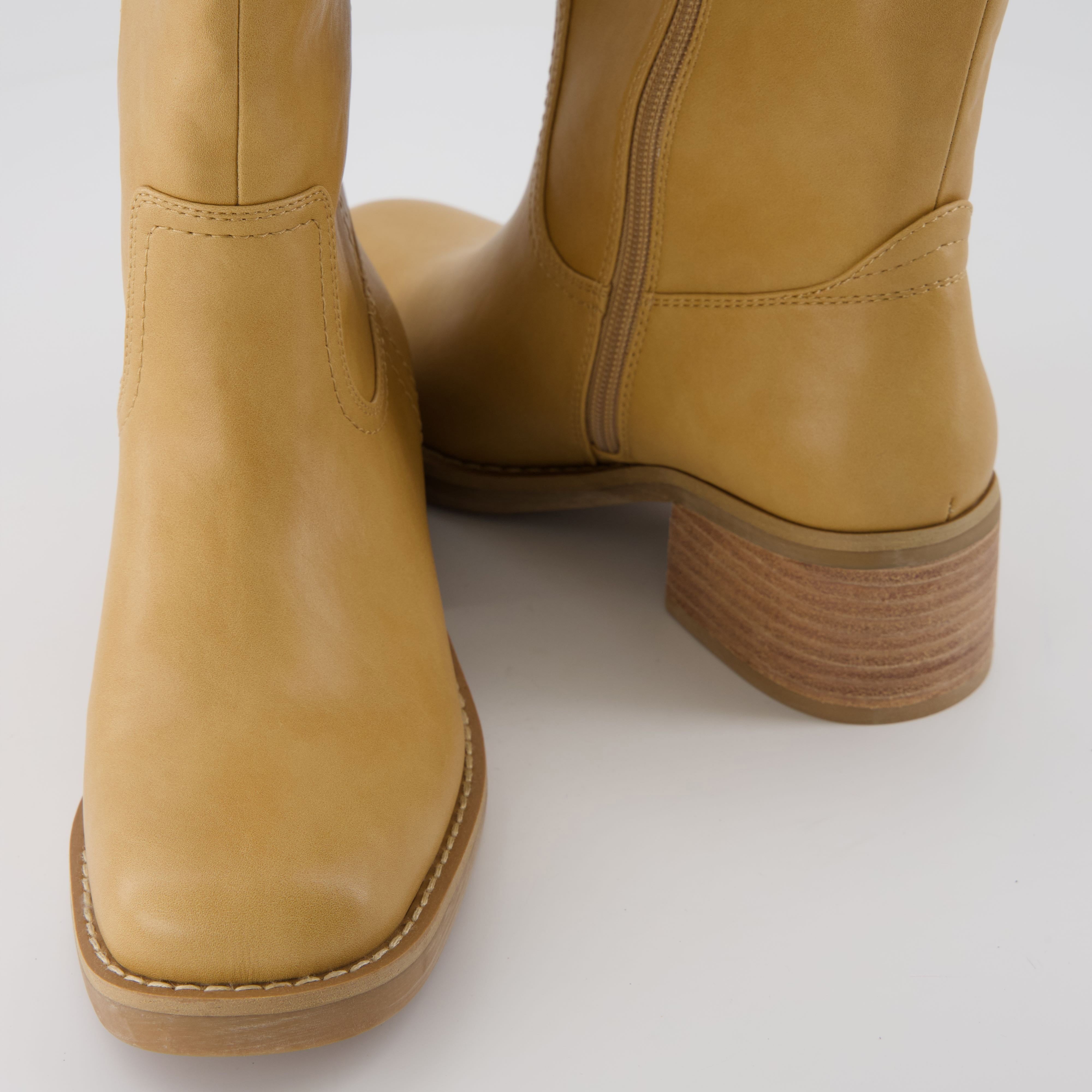 Sawyer Leather Boot Honey Faux Leather Medium