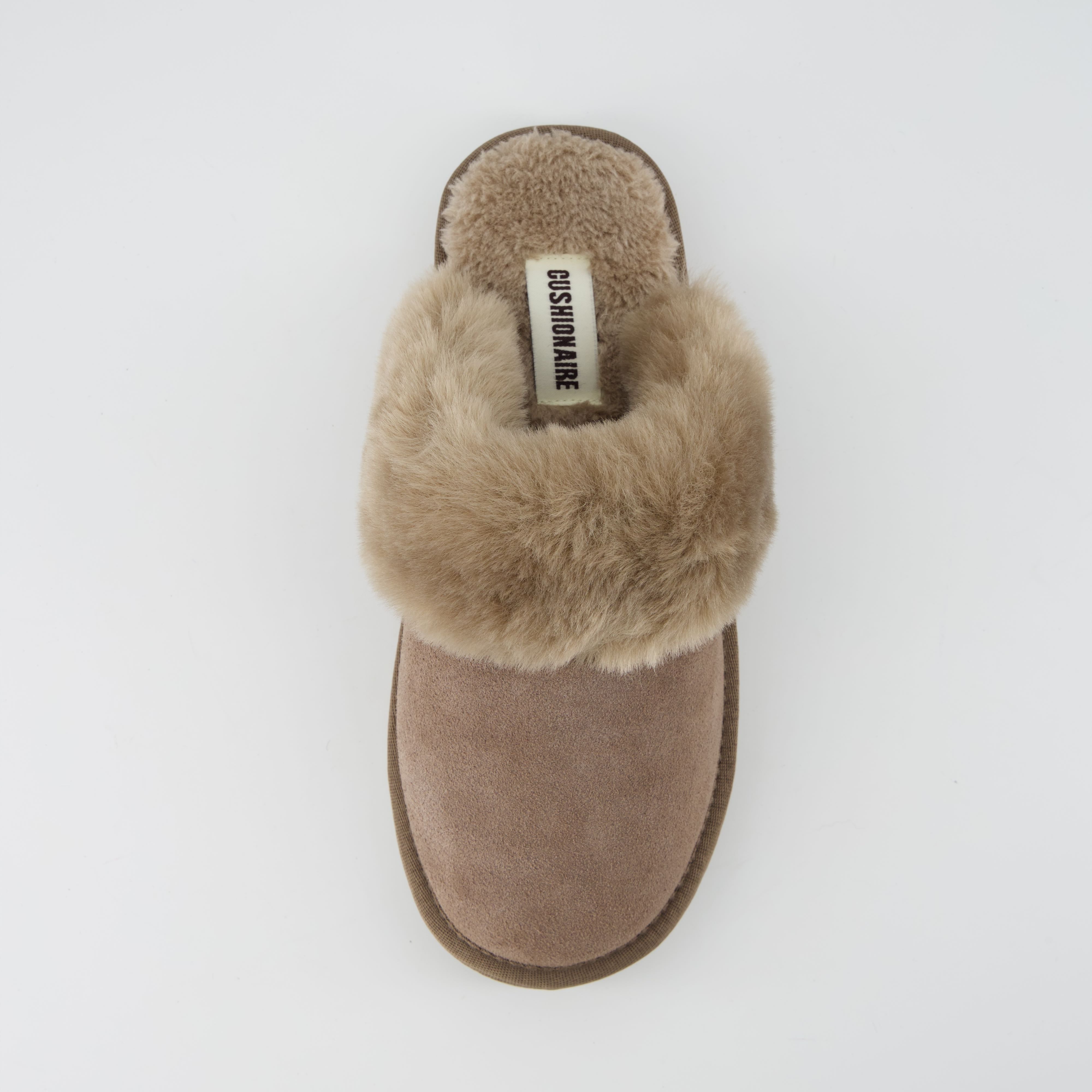 Hush Suede Slippers Taupe