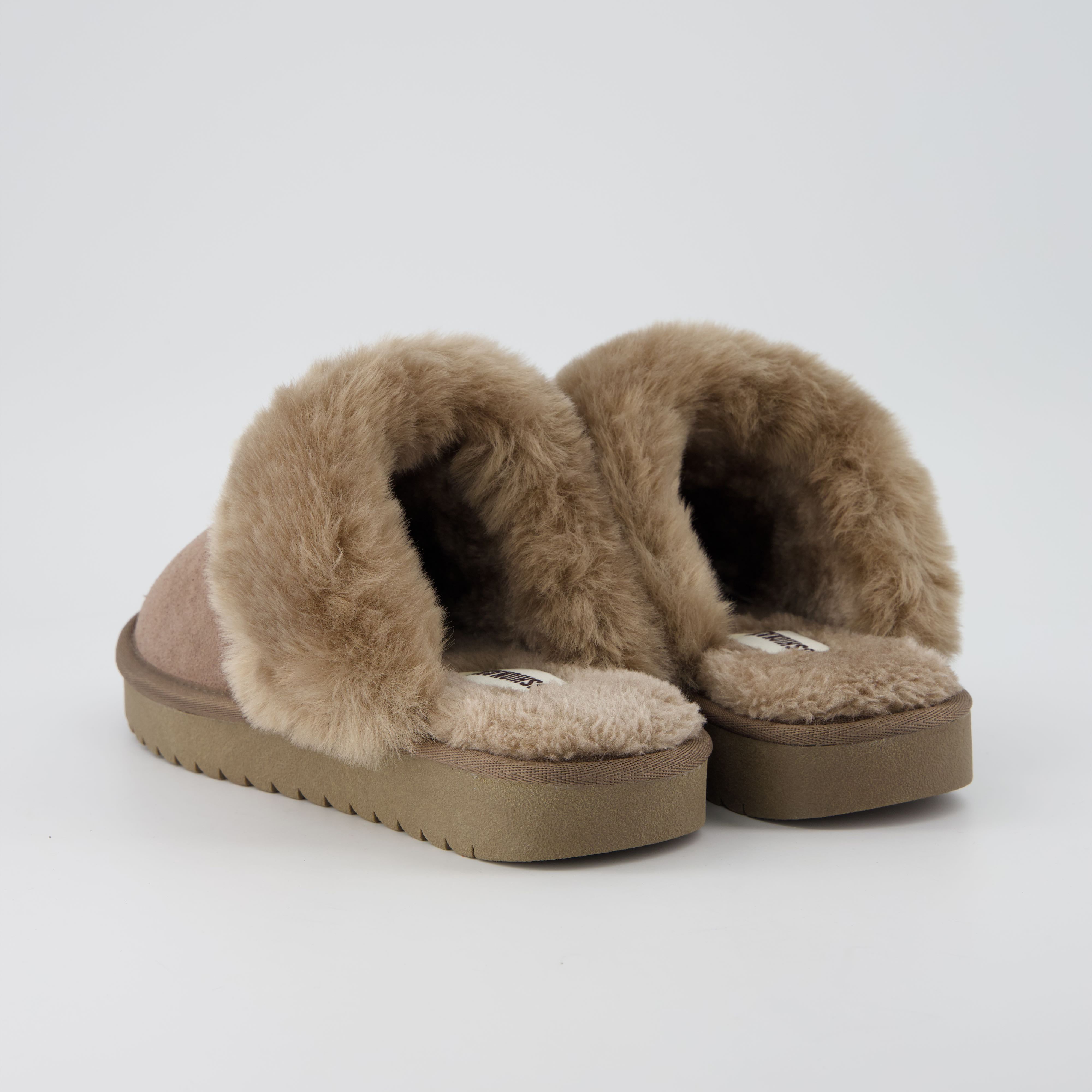 Hush Suede Slippers Taupe