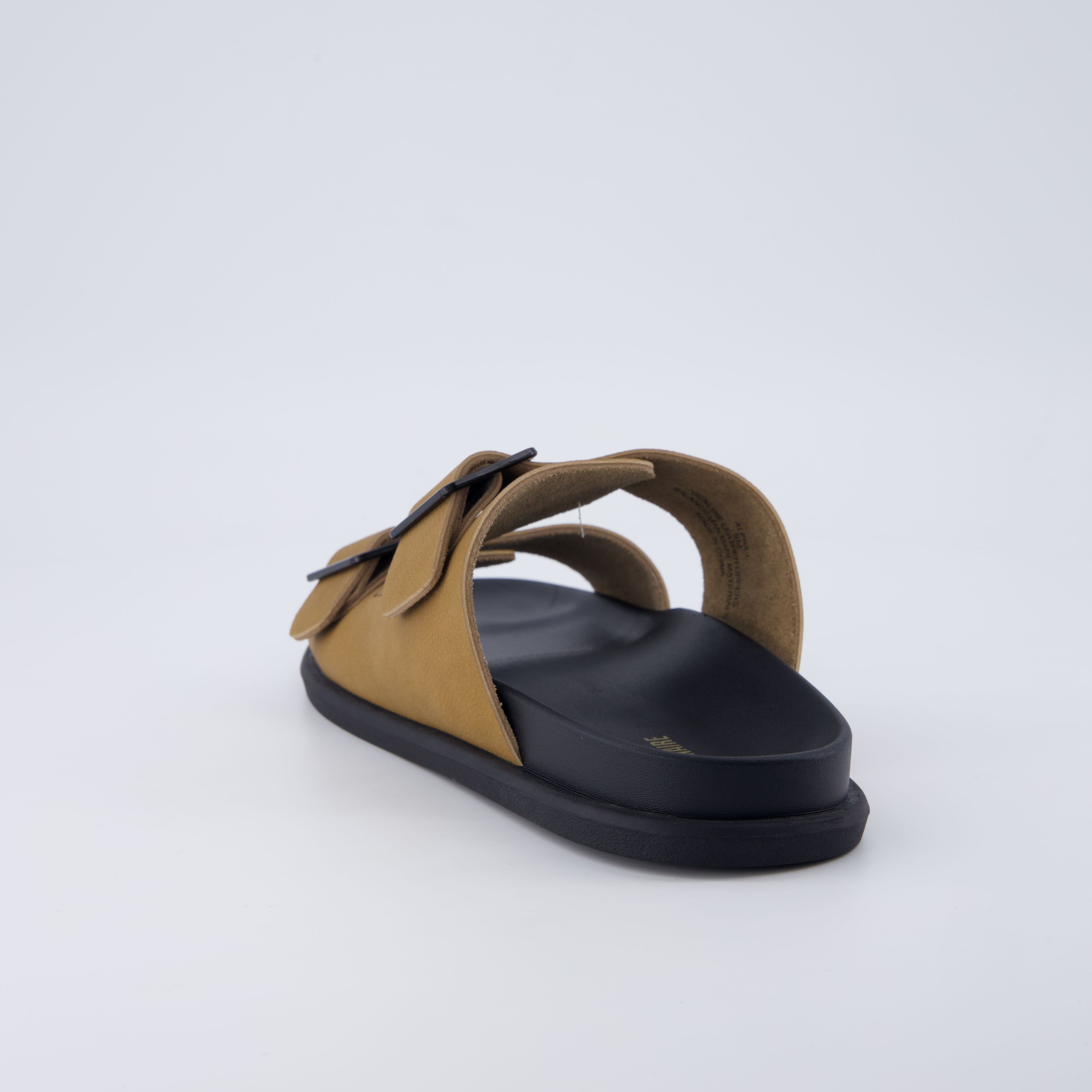 Alpha Genuine Leather Mens Sandals Camel Medium