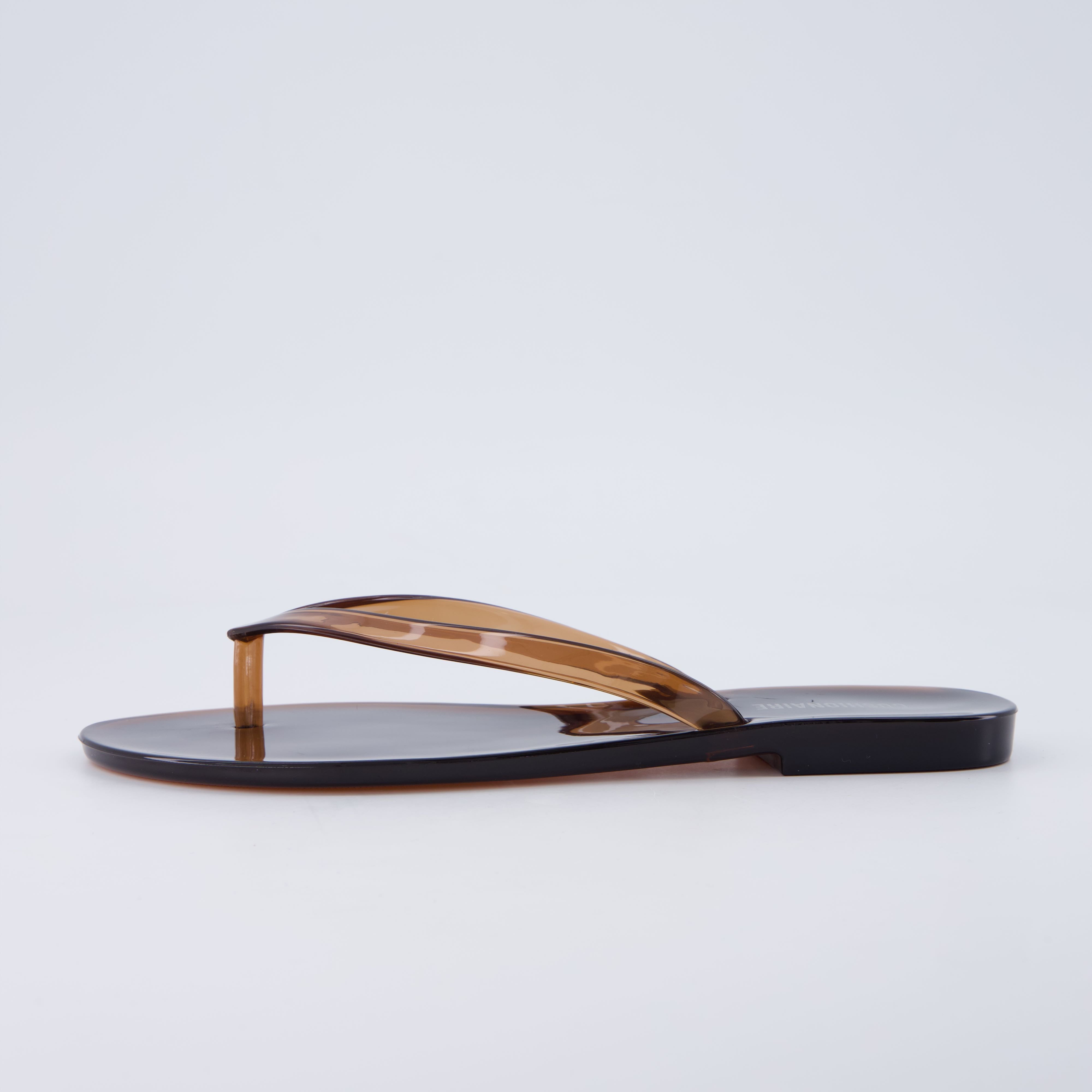 Aqua Jelly Flip Flops Chocolate Medium