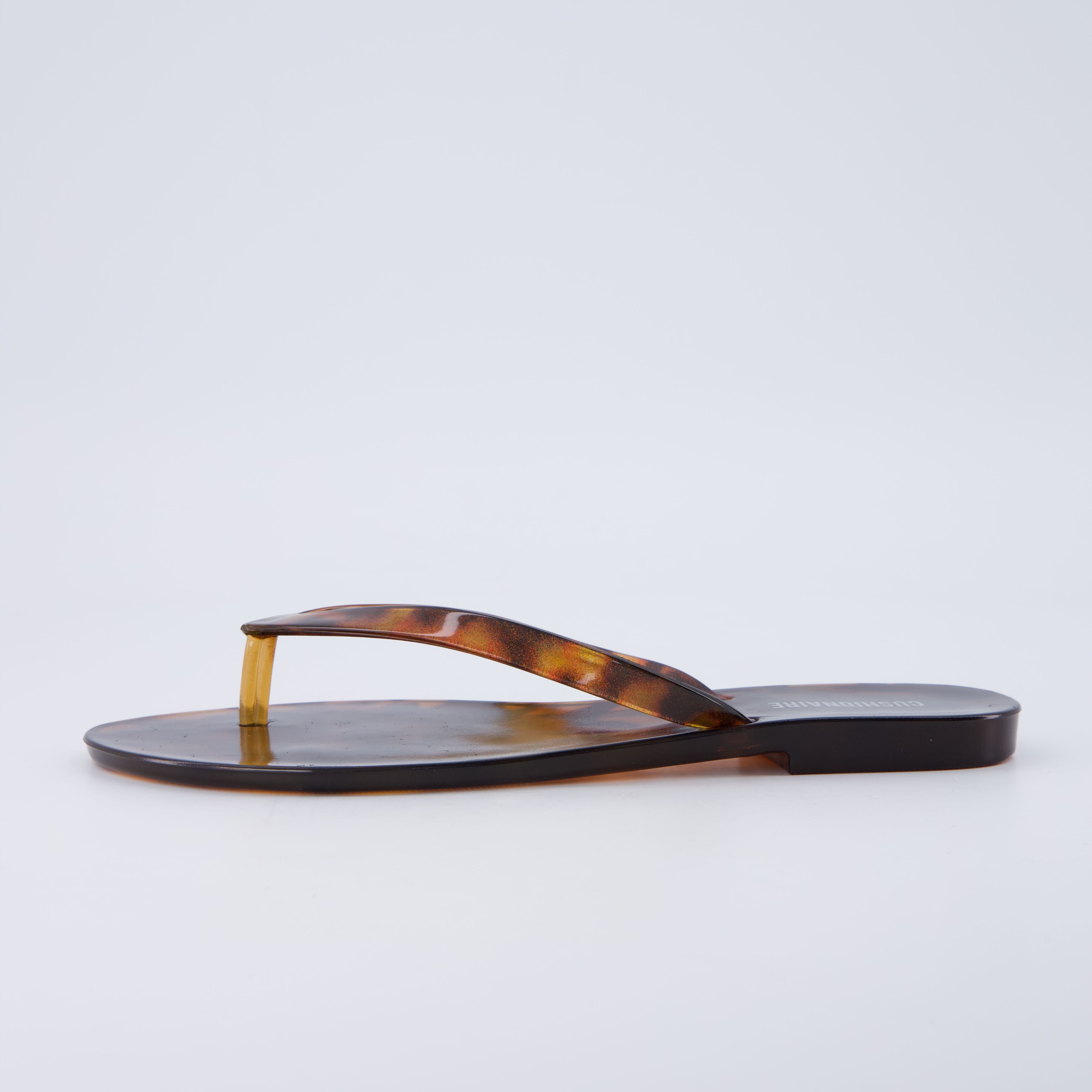 Aqua Jelly Flip Flops Tortoise Medium