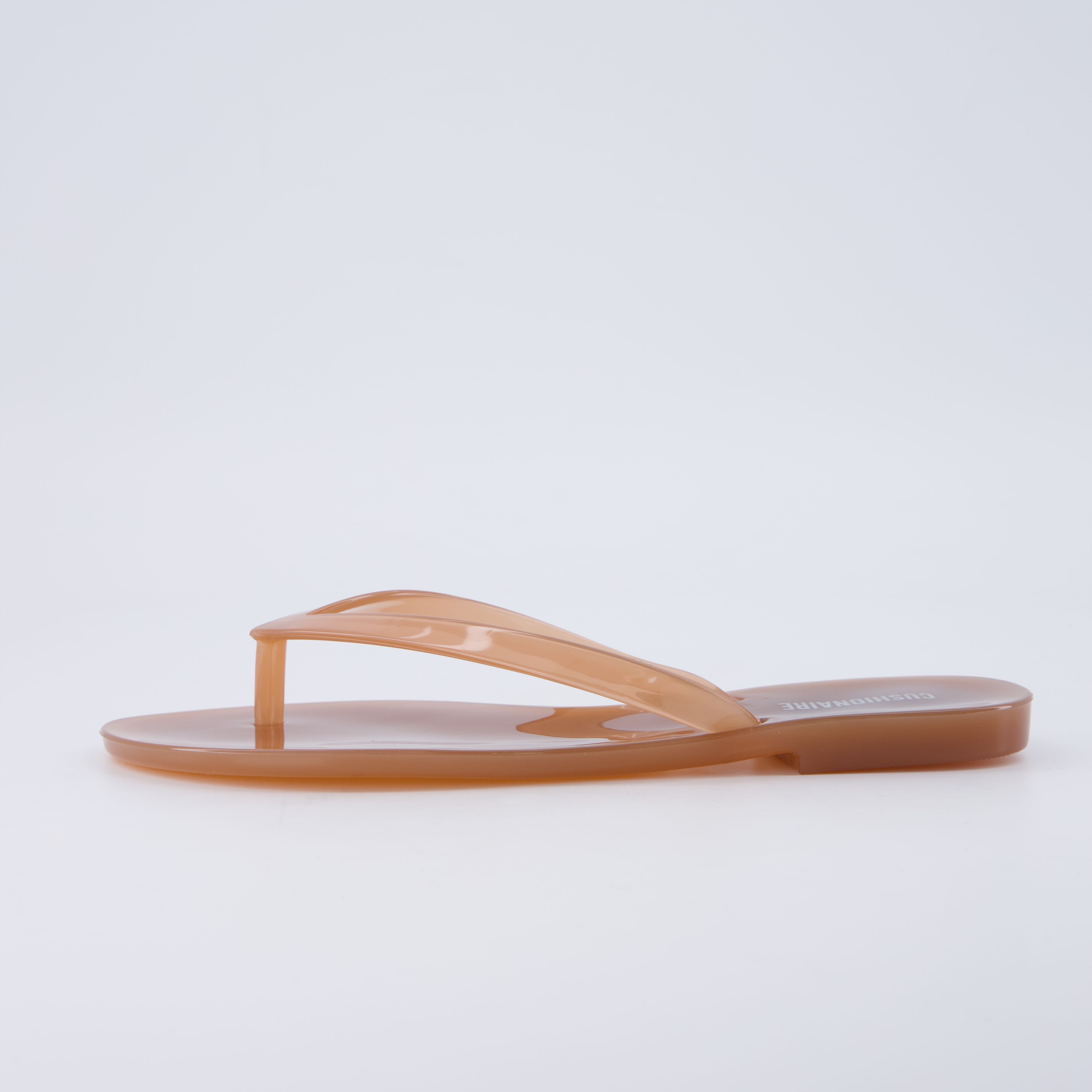 Aqua Jelly Flip Flops Whiskey Medium