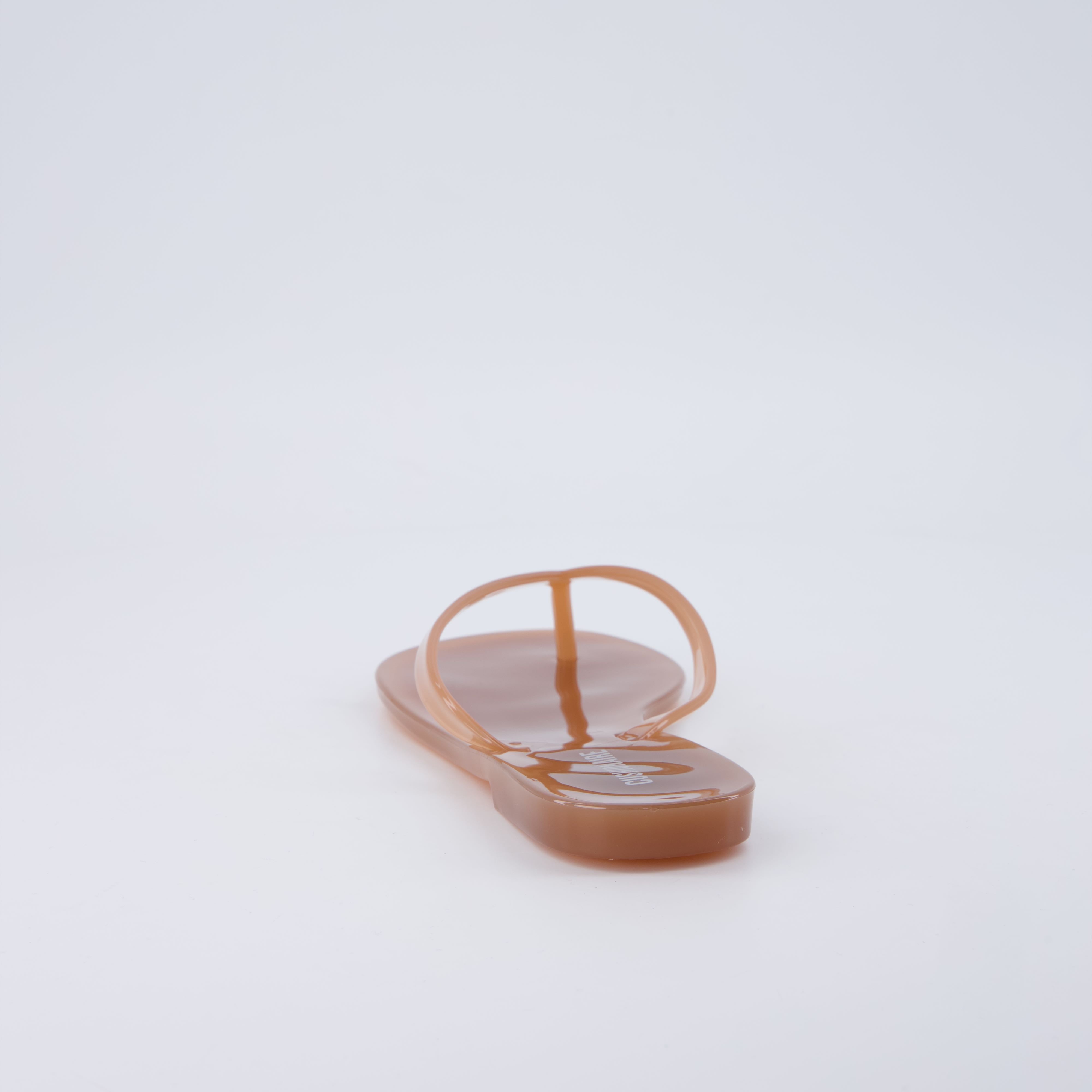 Aqua Jelly Flip Flops Whiskey Medium