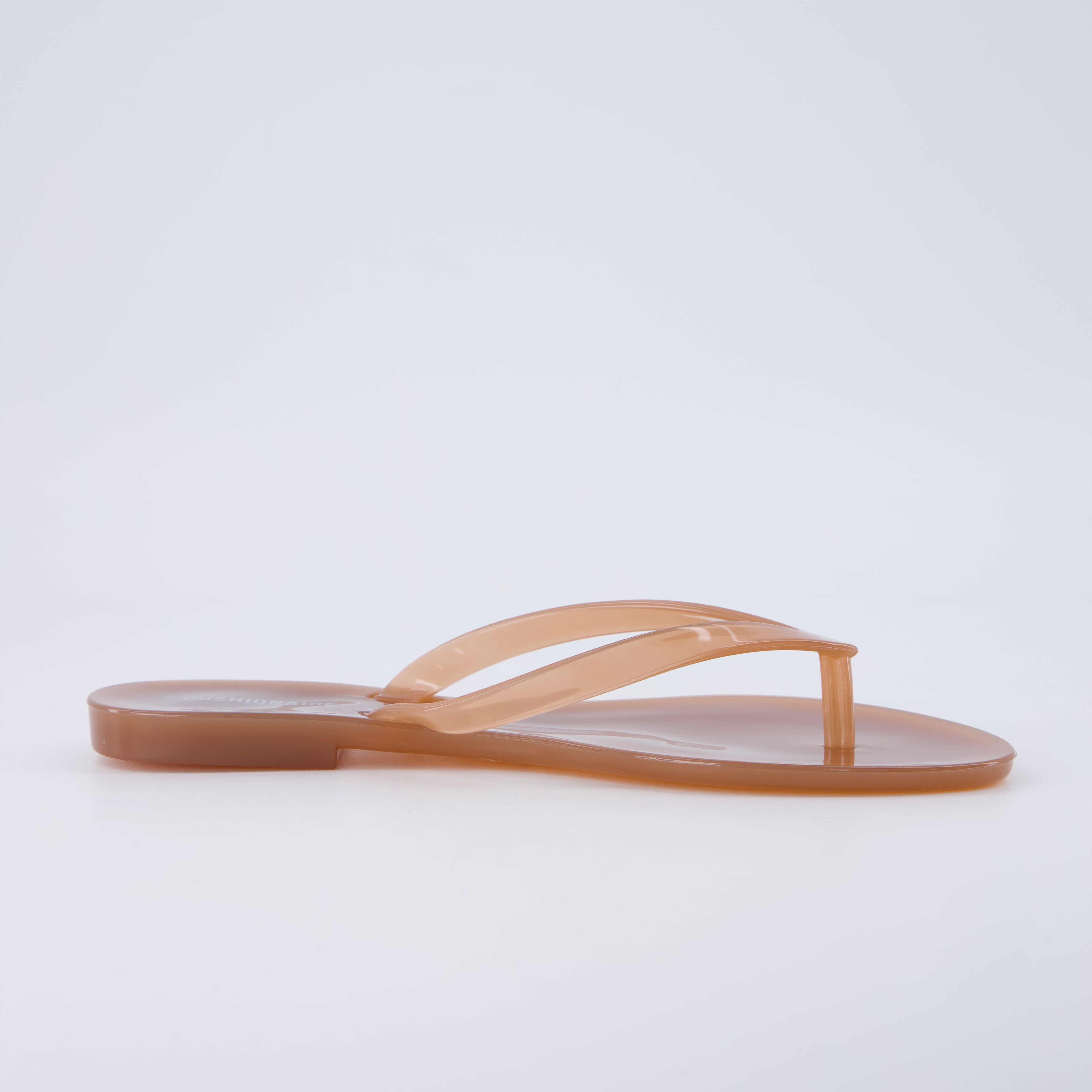 Aqua Jelly Flip Flops Whiskey Medium