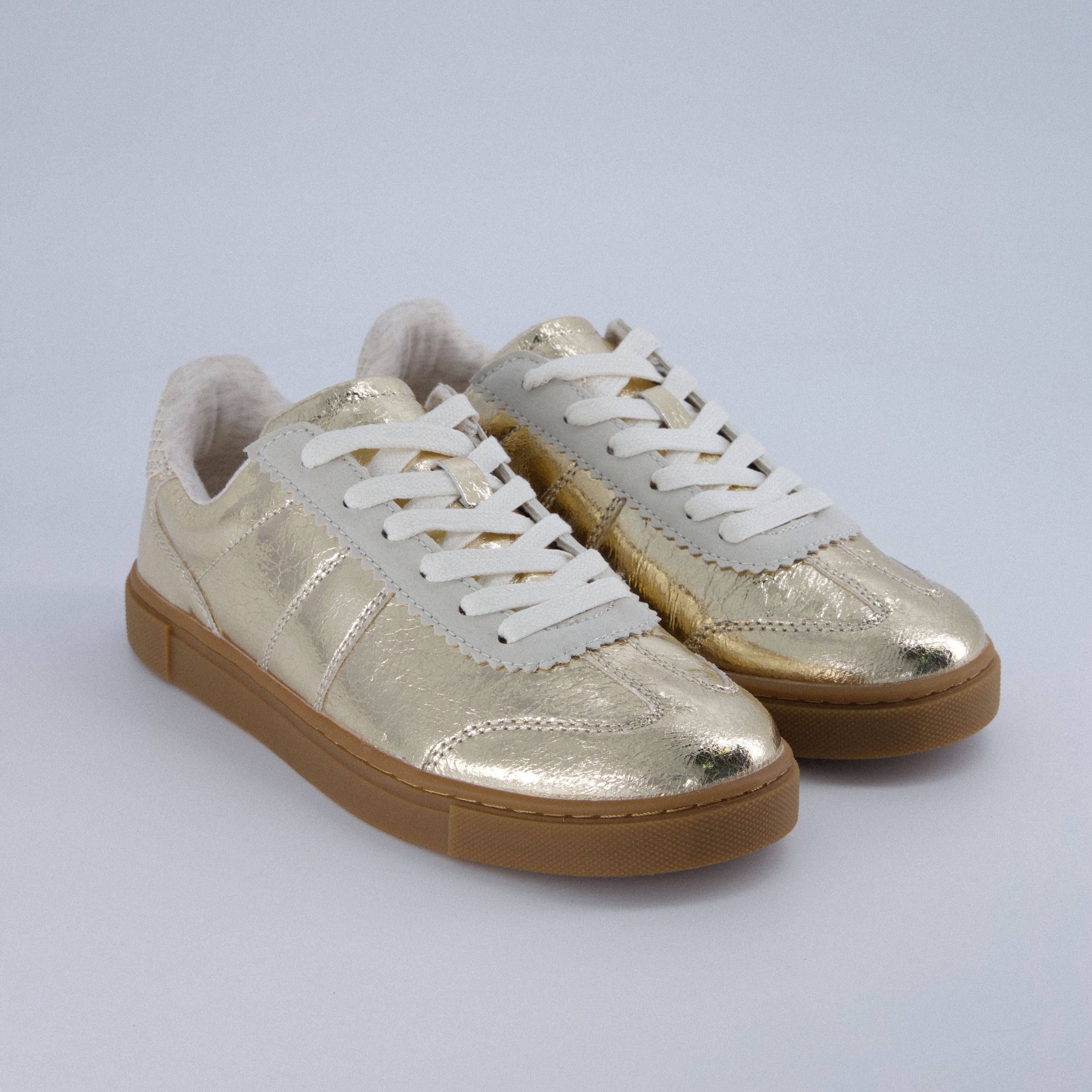 Balance Lace Up Sneaker Golden
