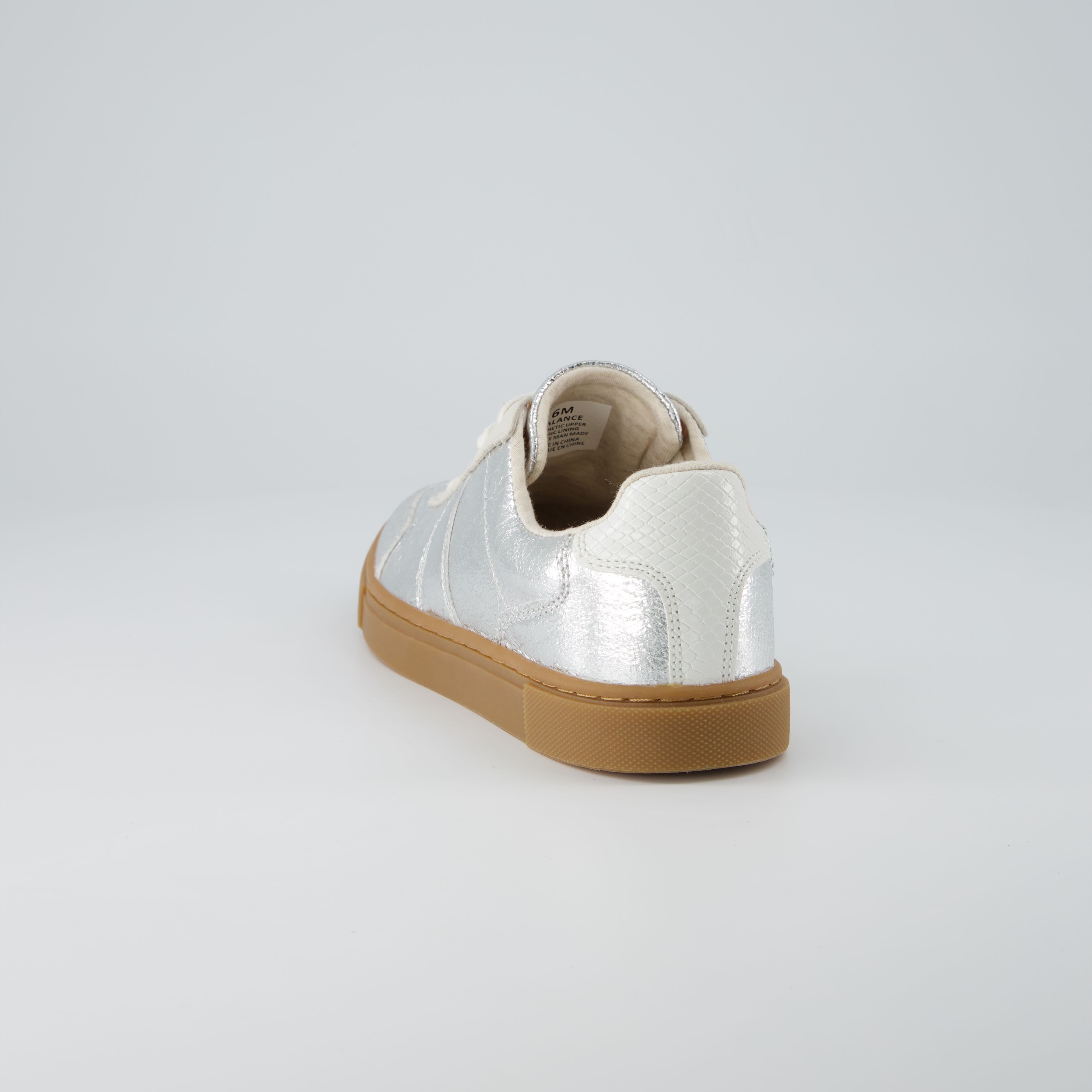 Balance Lace Up Sneaker Silver