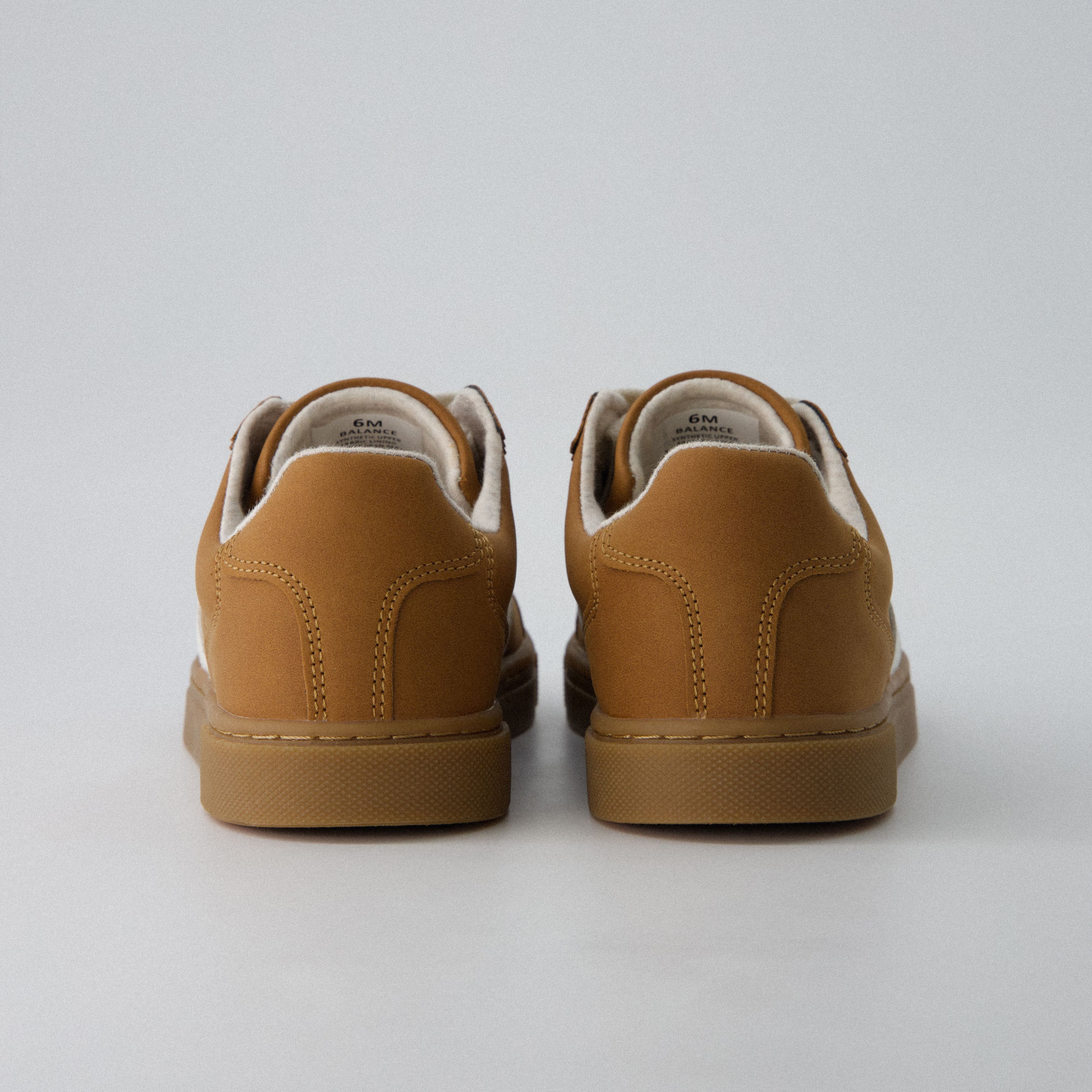 Balance Lace Up Sneaker Tan