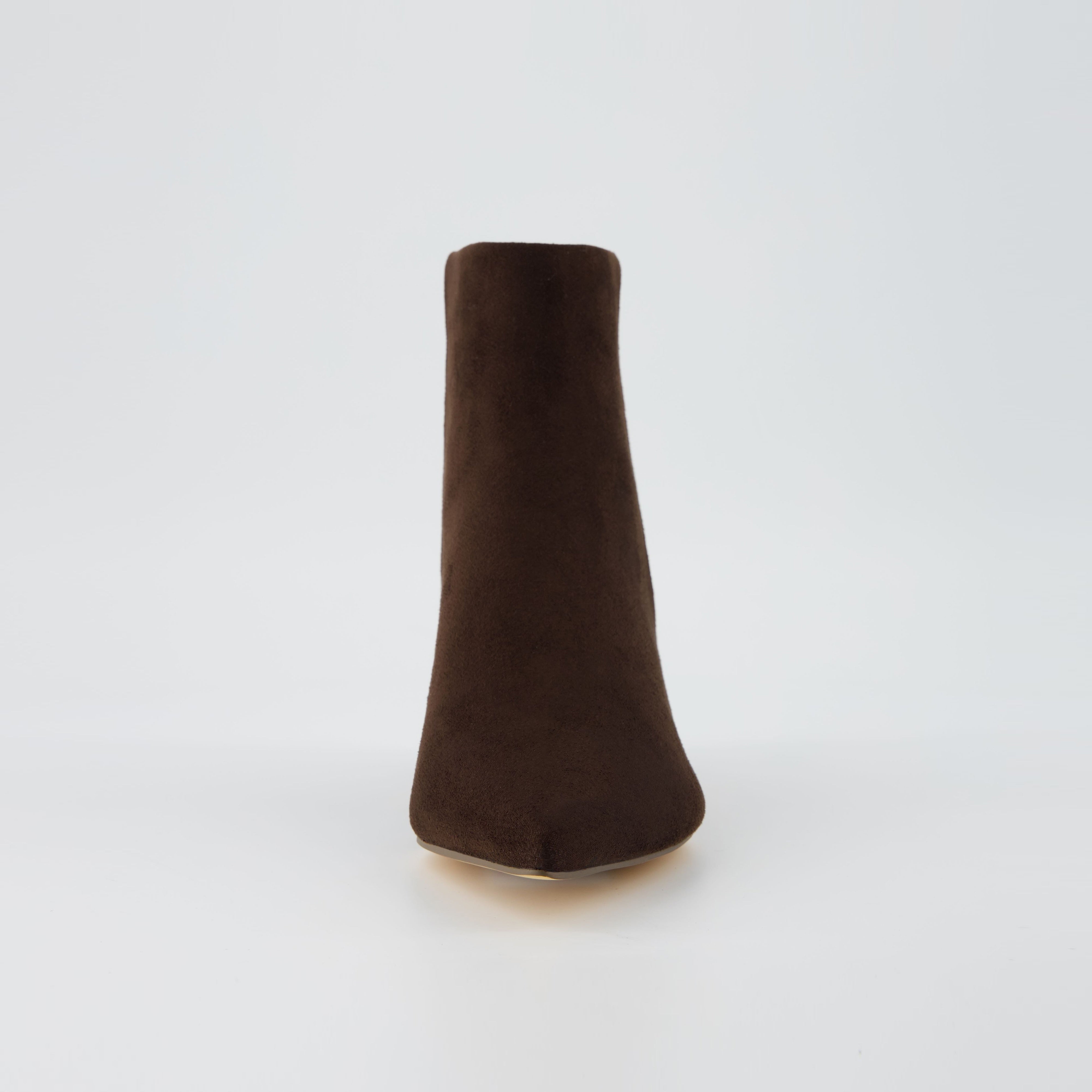 Barbie Kitten Heel Bootie Chocolate Suede
