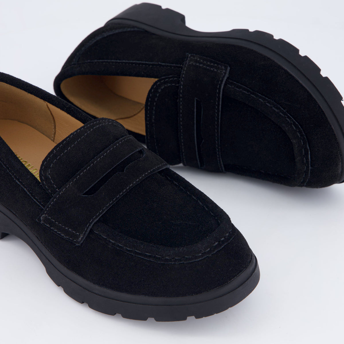 Bard Leather Penny Loafers Black