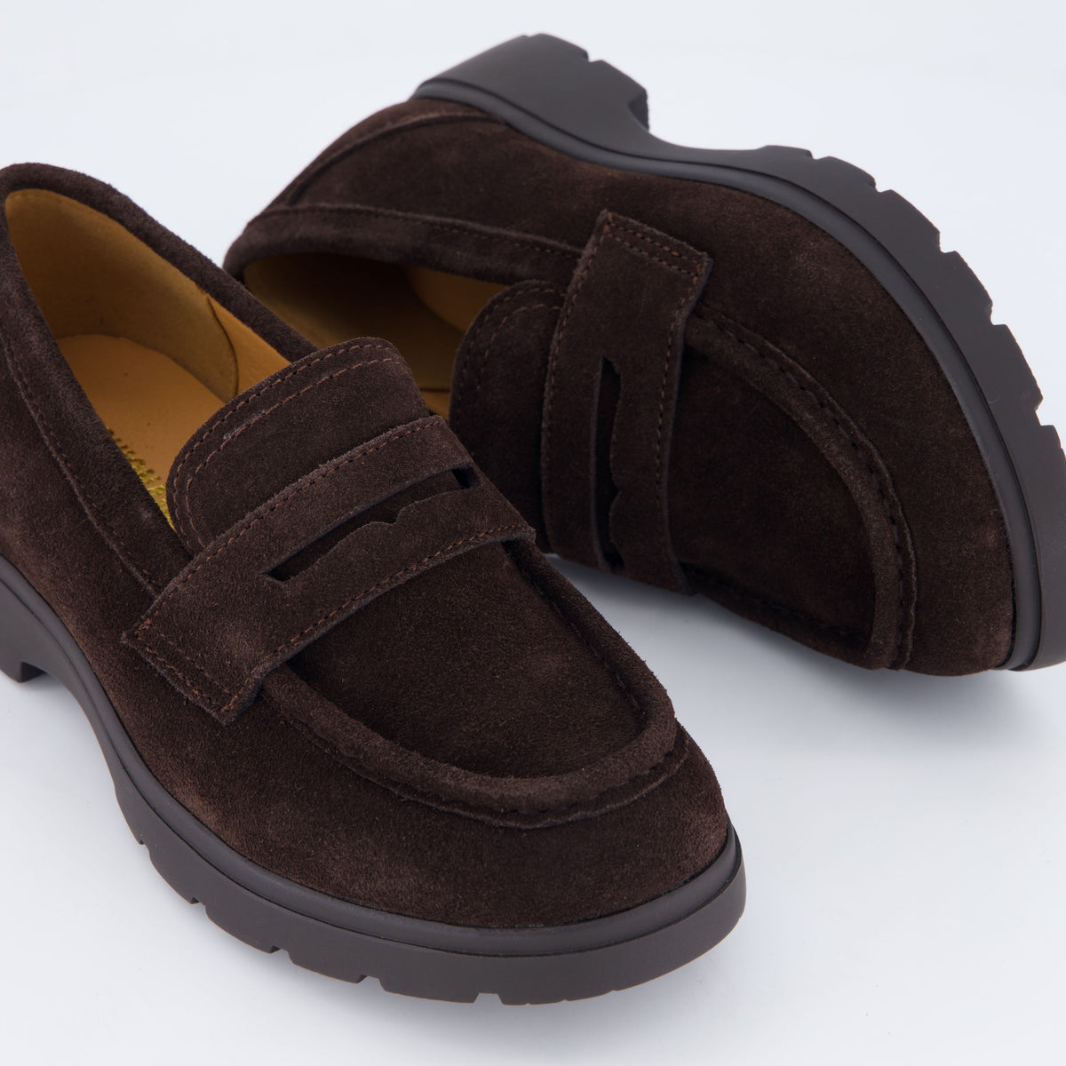 Bard Leather Penny Loafers Chocolate