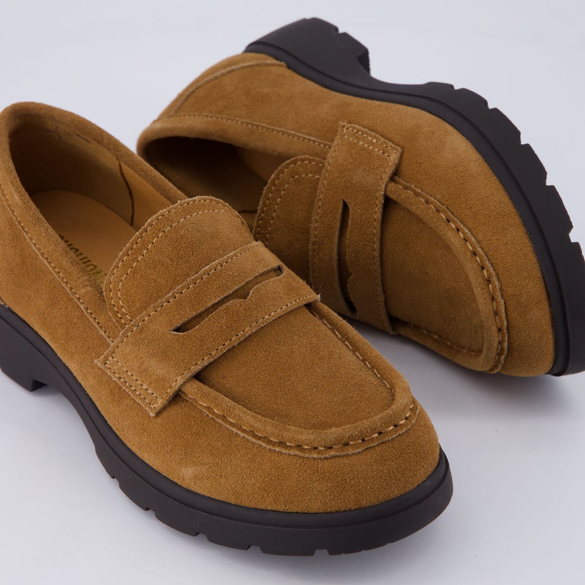 Bard Leather Penny Loafers Cognac