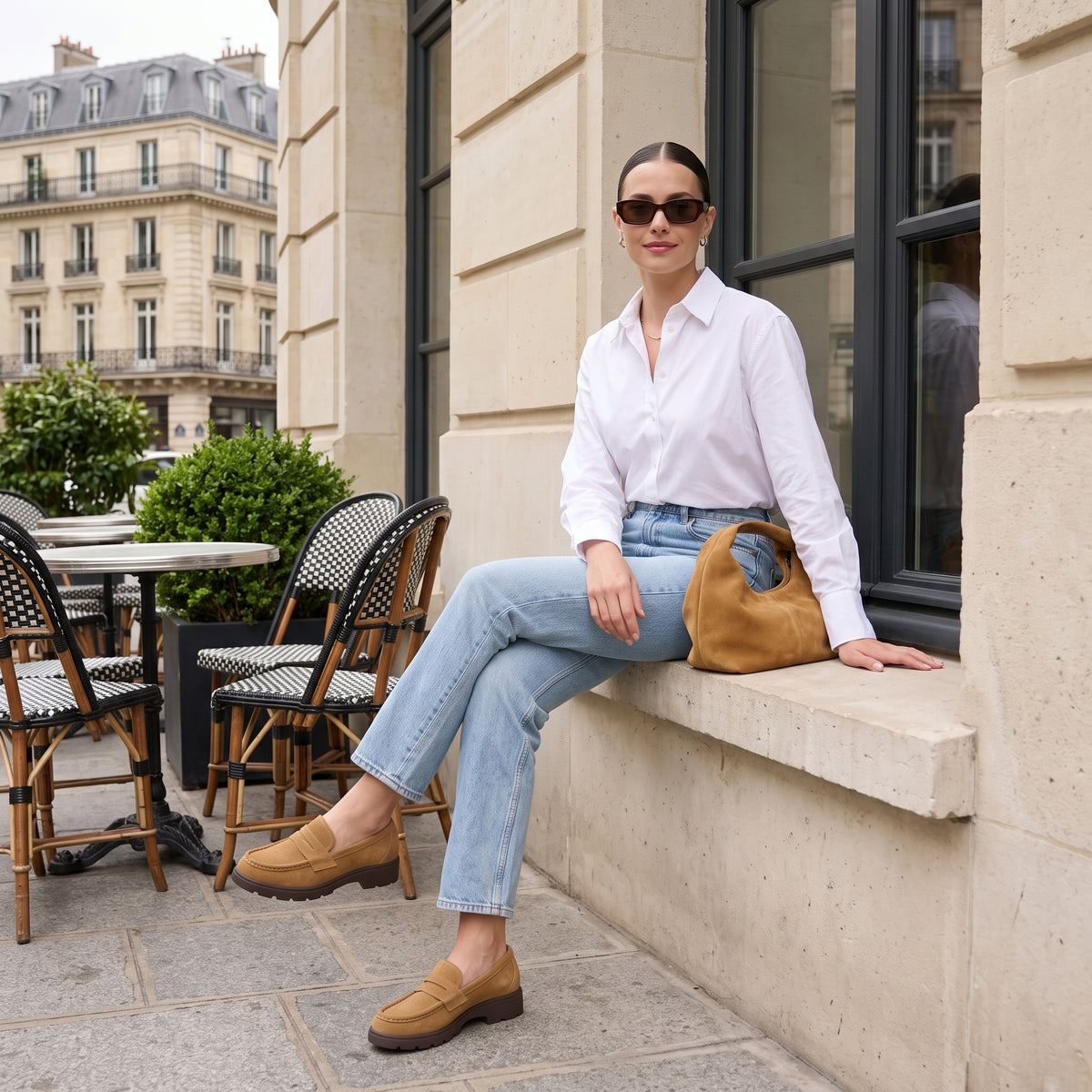 Bard Leather Penny Loafers Cognac