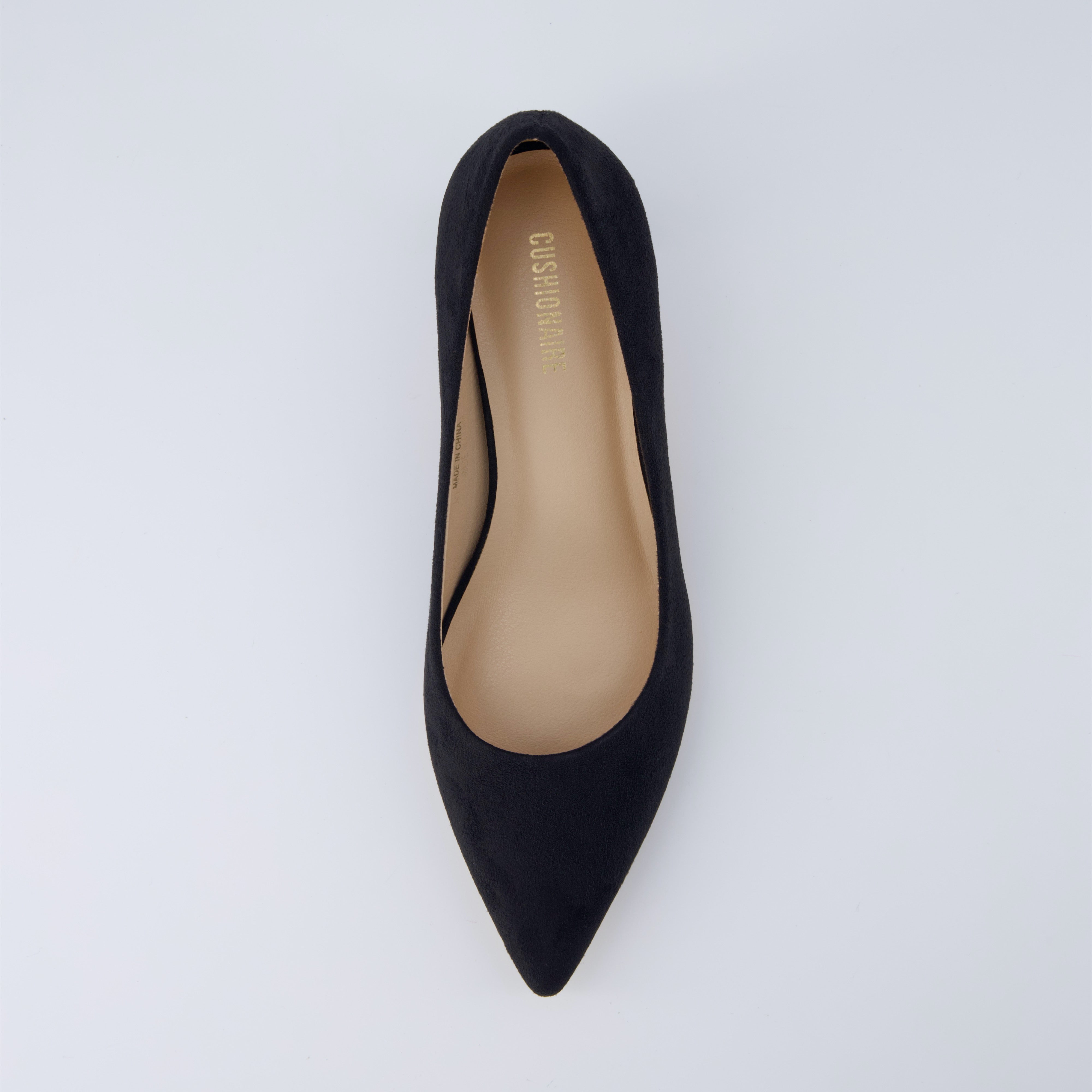 Bay Kitten Heel Pump Black Suede