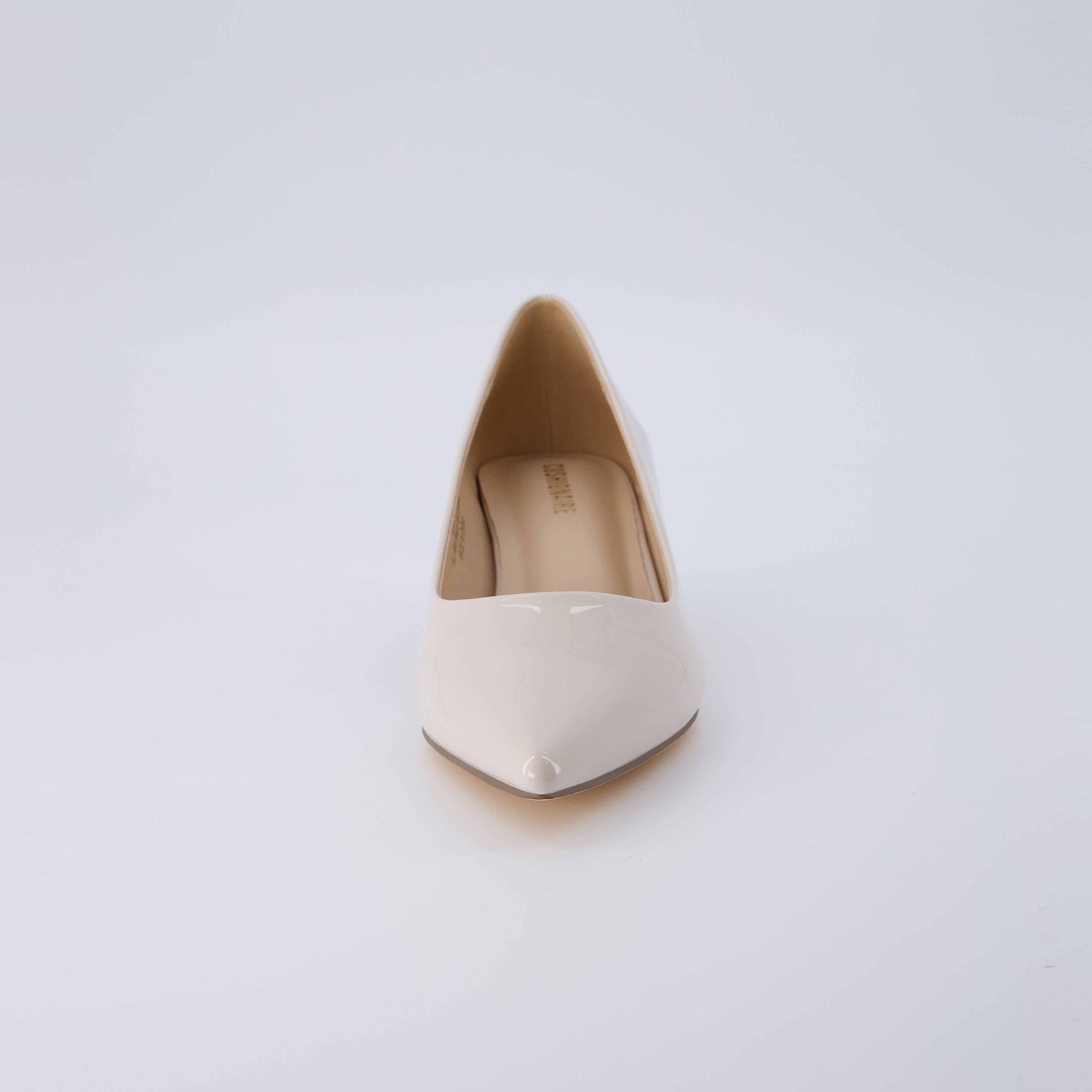 Bay Kitten Heel Pump Bone Patent