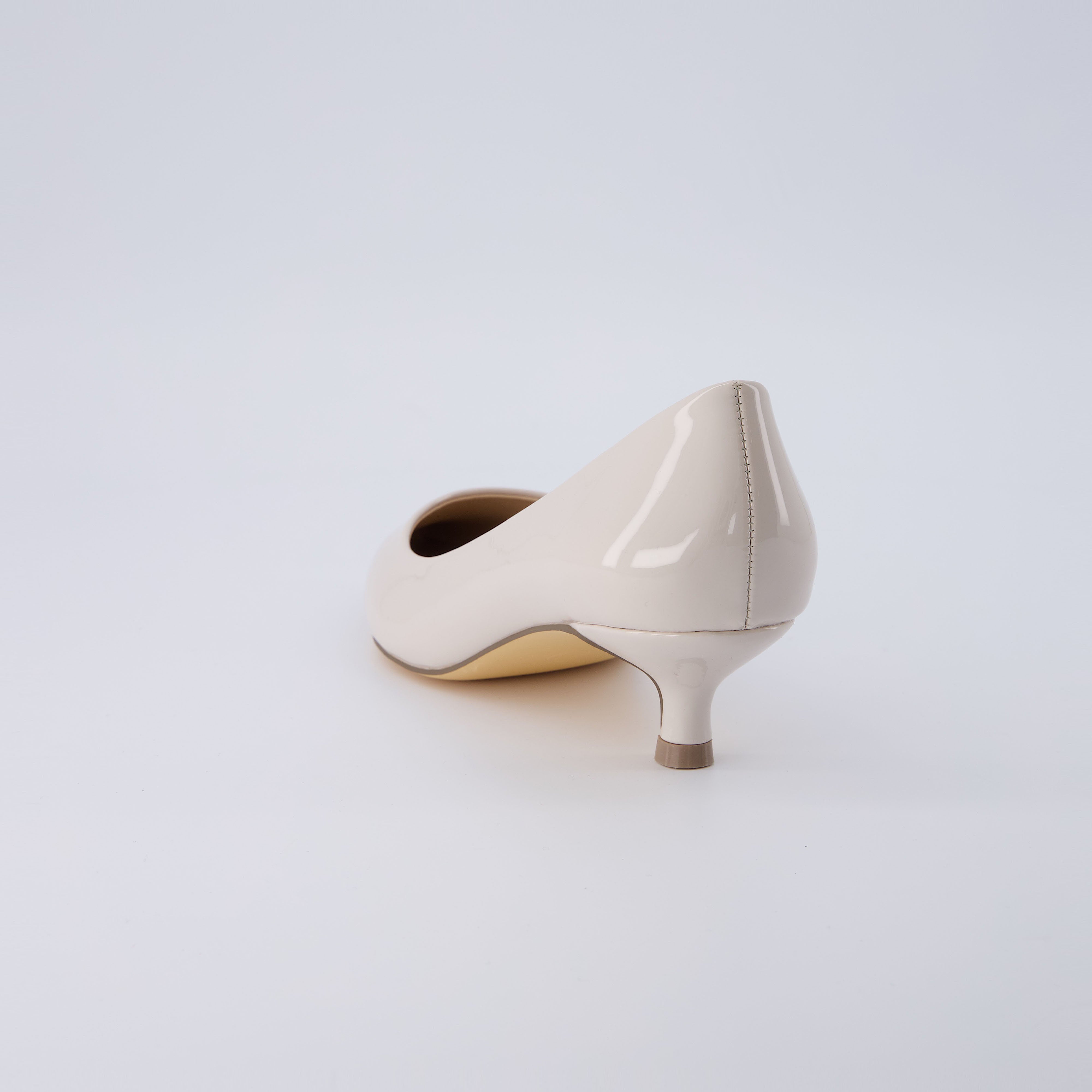 Bay Kitten Heel Pump Bone Patent