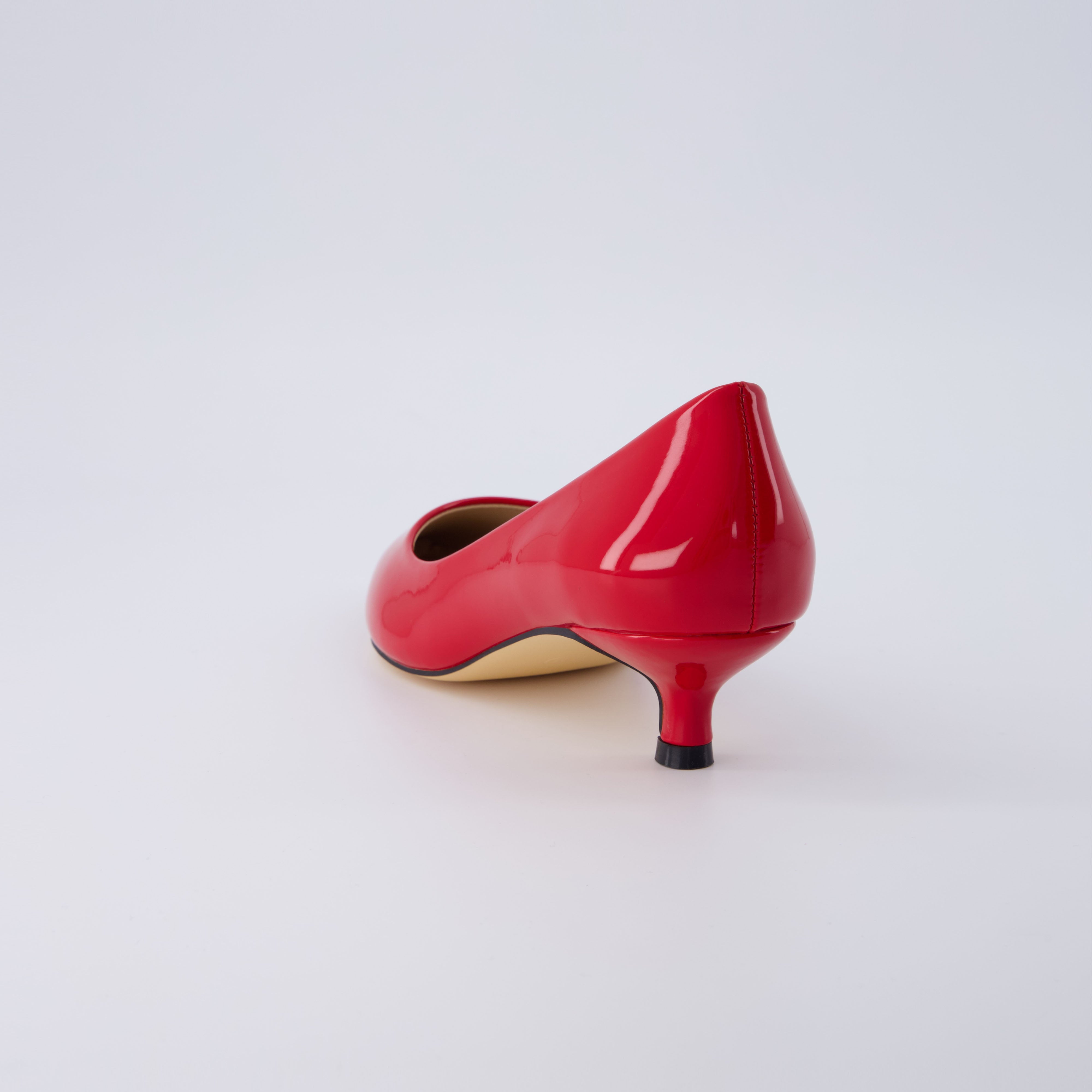 Bay Kitten Heel Pump Red Patent