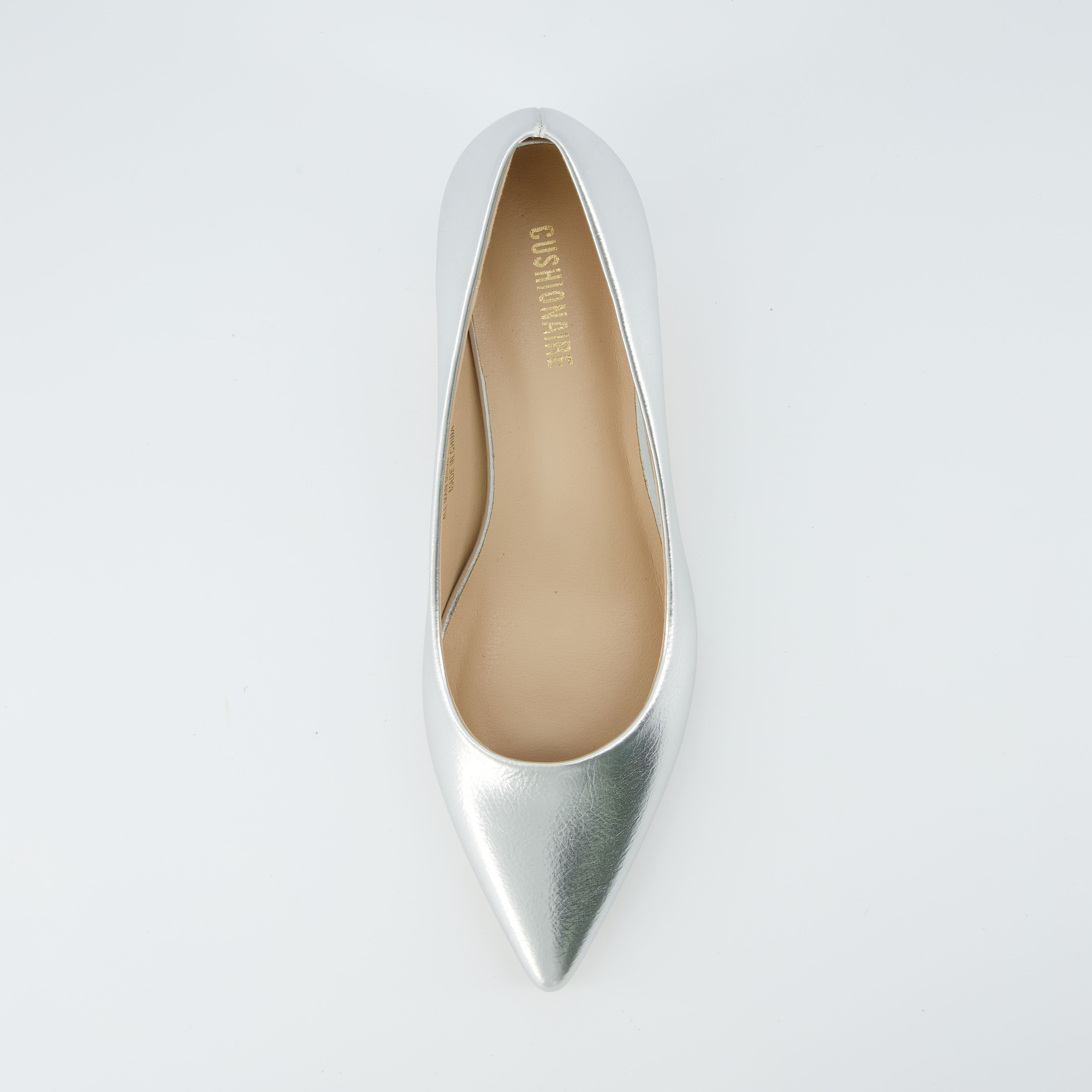 Bay Kitten Heel Pump Silver