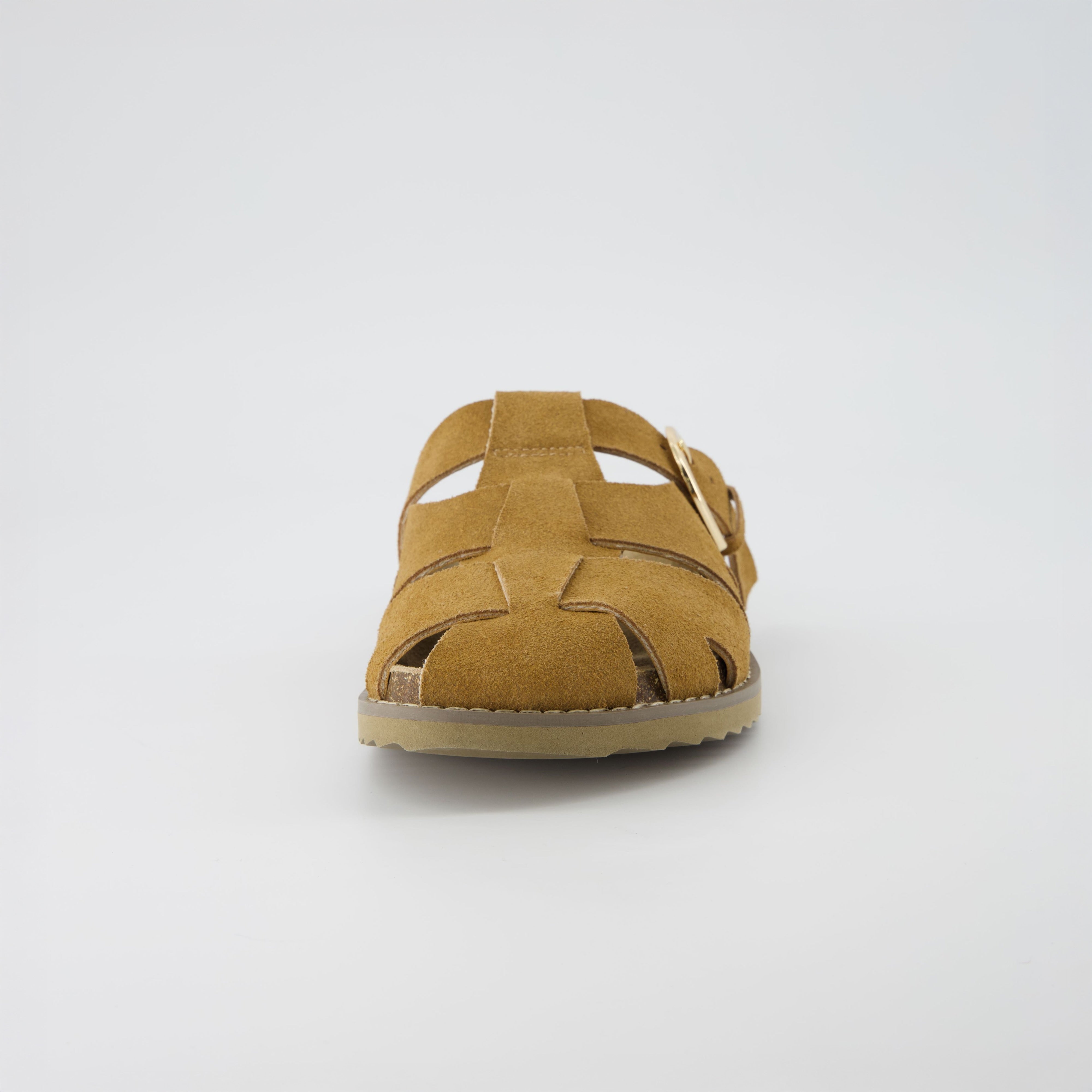 Benson Suede Clogs Chestnut