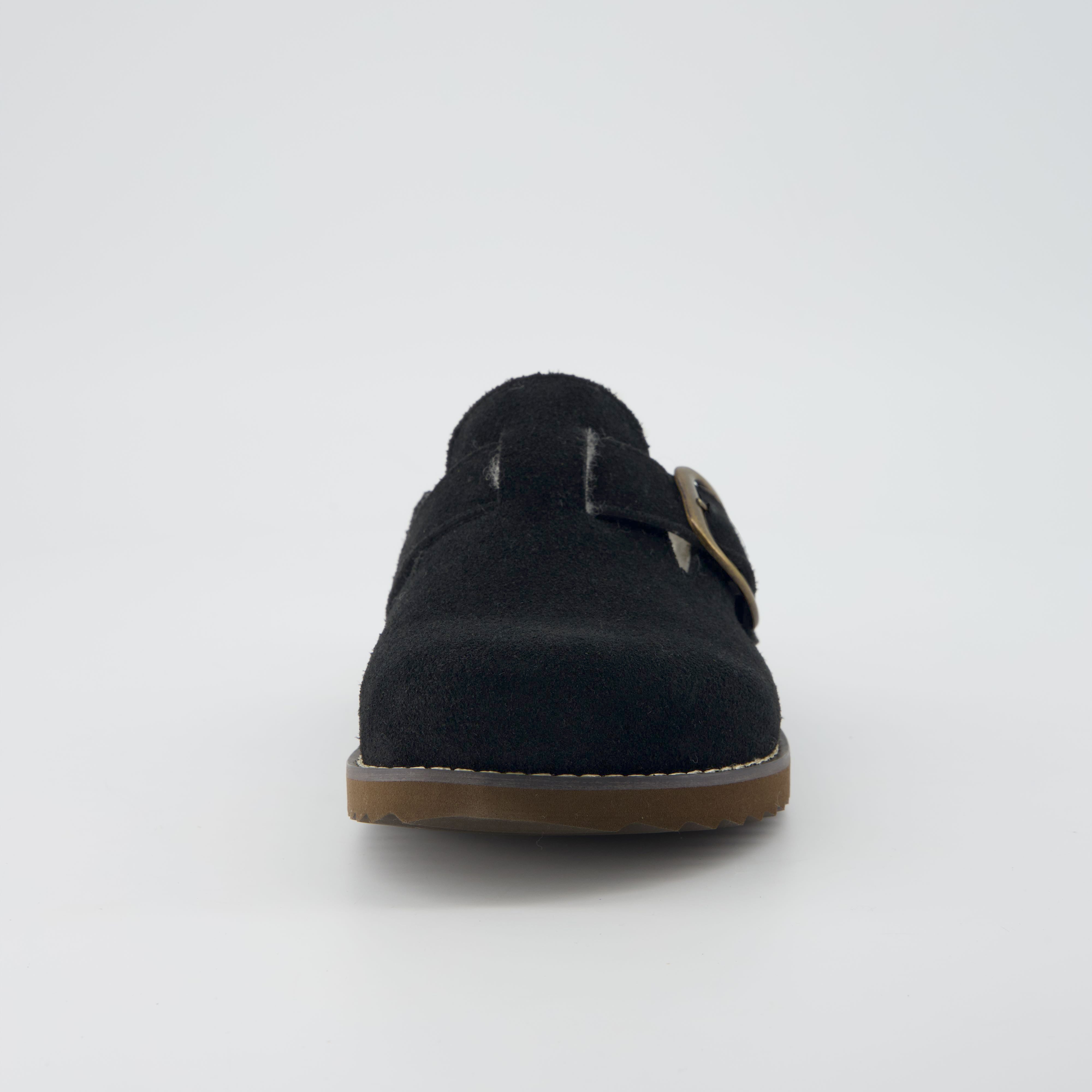 Blain Fur Genuine Suede Clogs