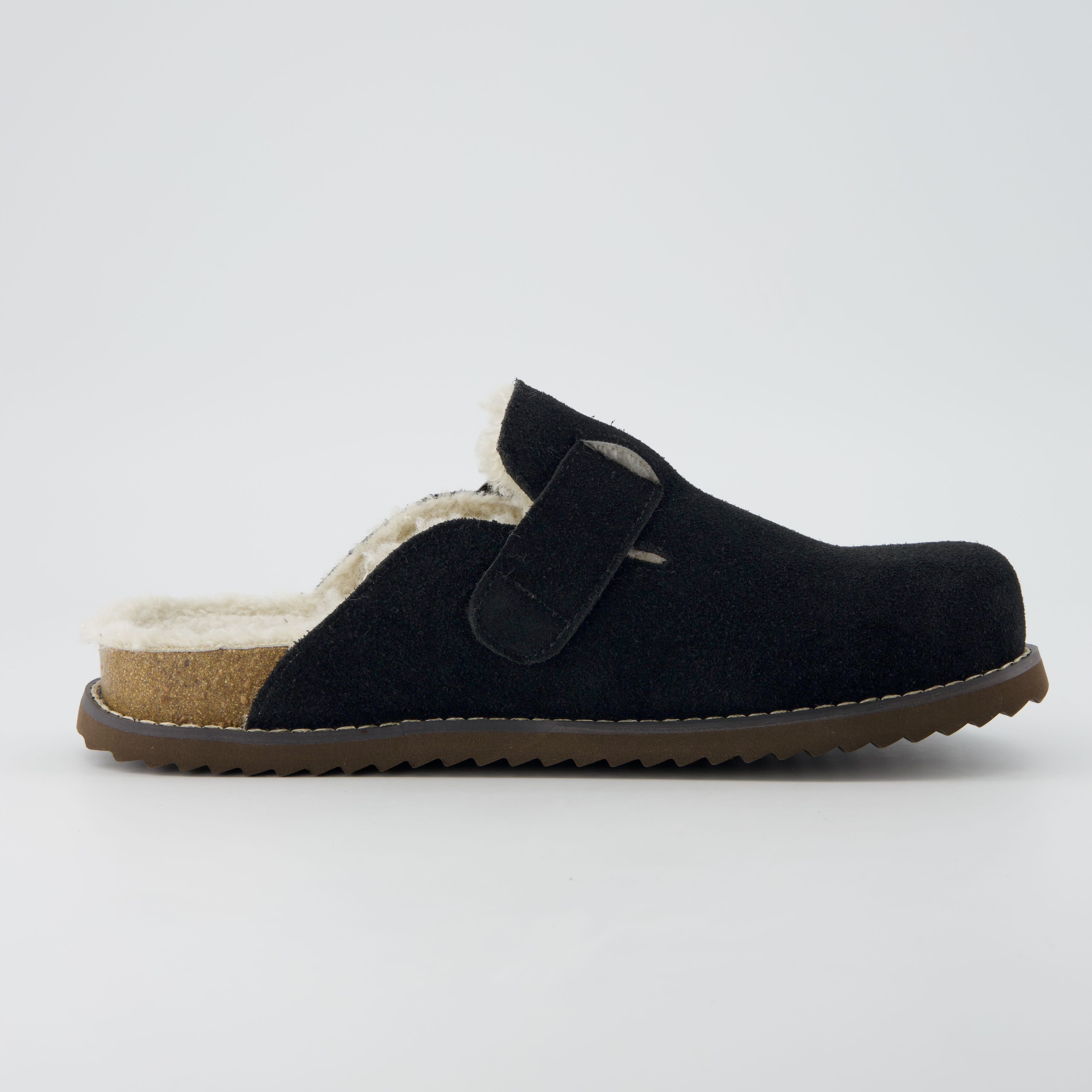 Blain Fur Genuine Suede Clogs
