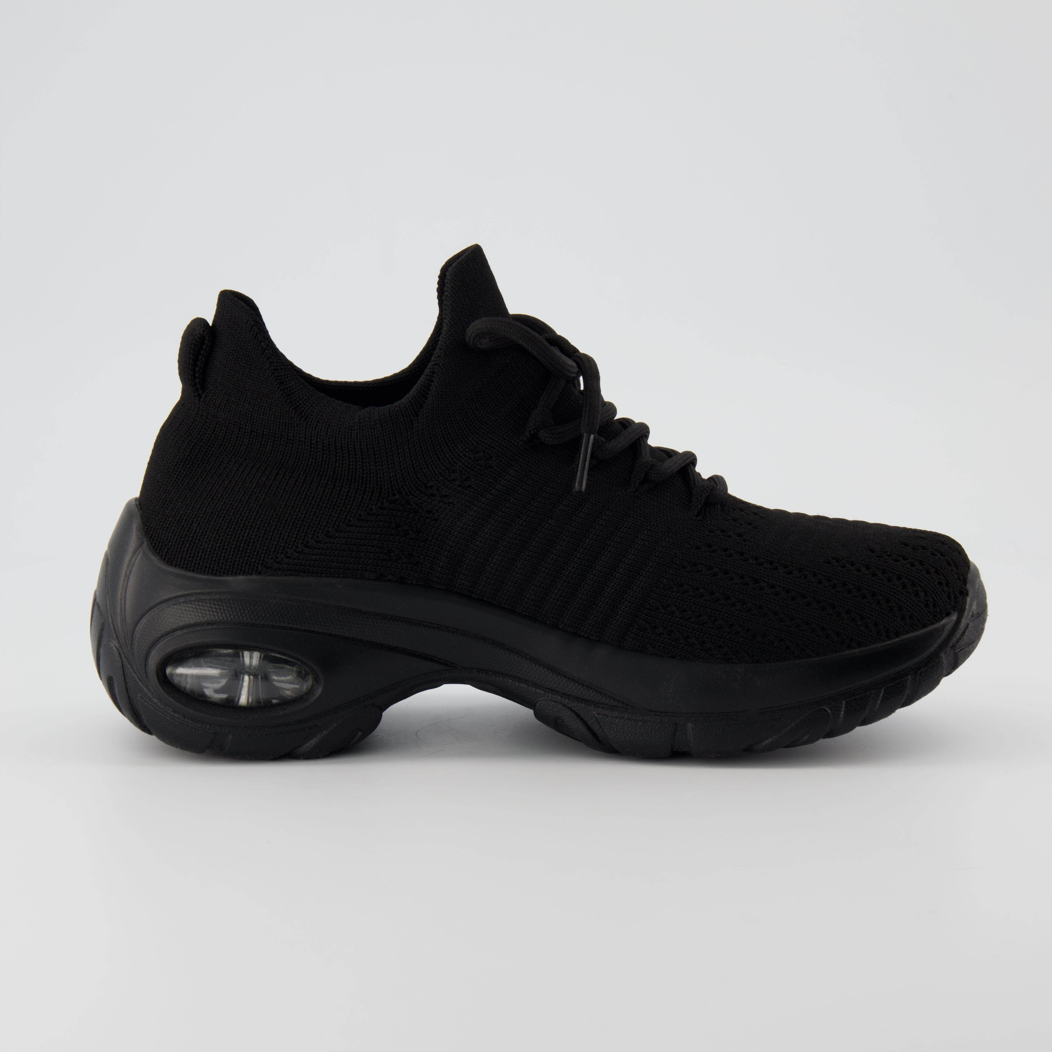 Blaze Knit Trainer Black Black