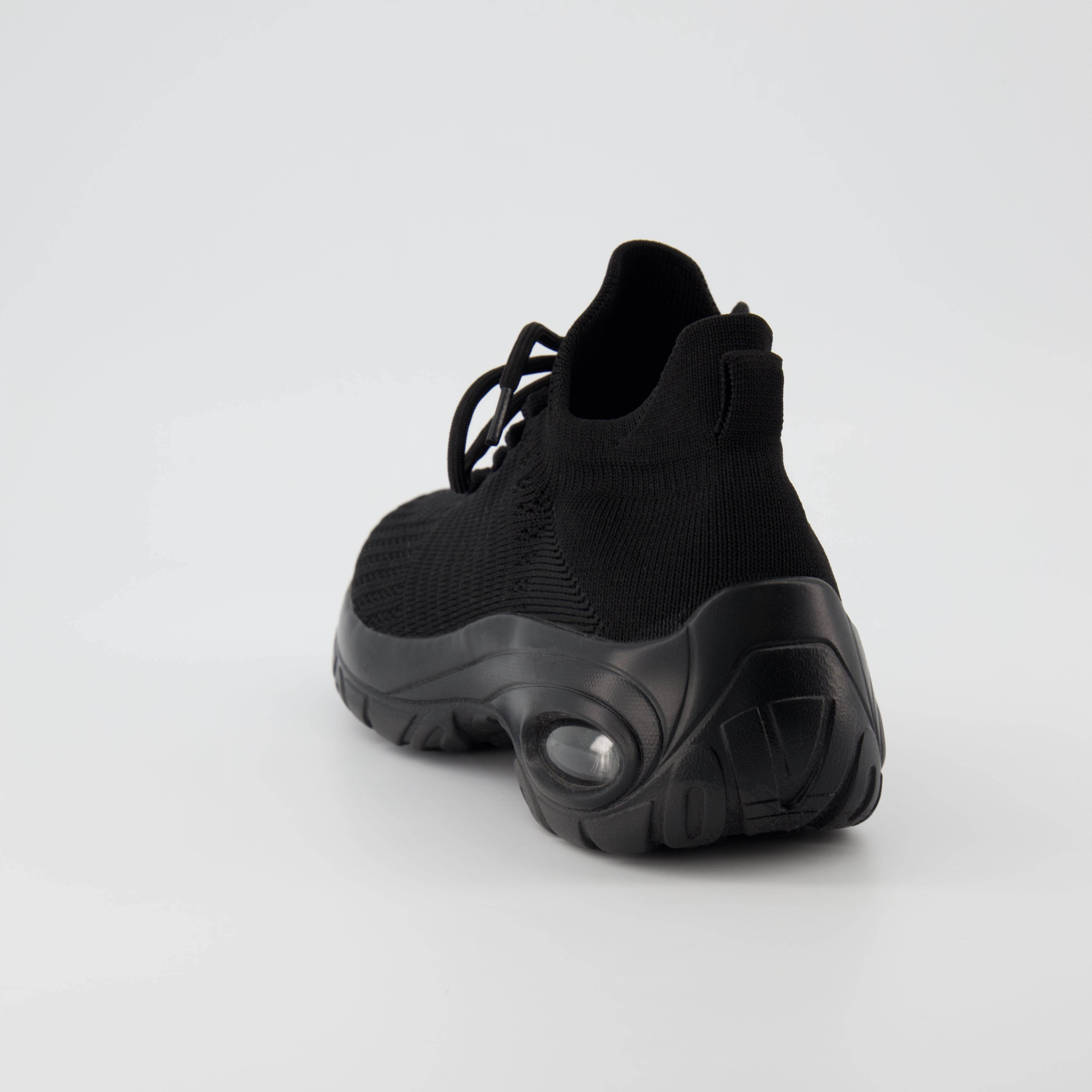 Blaze Knit Trainer Black Black