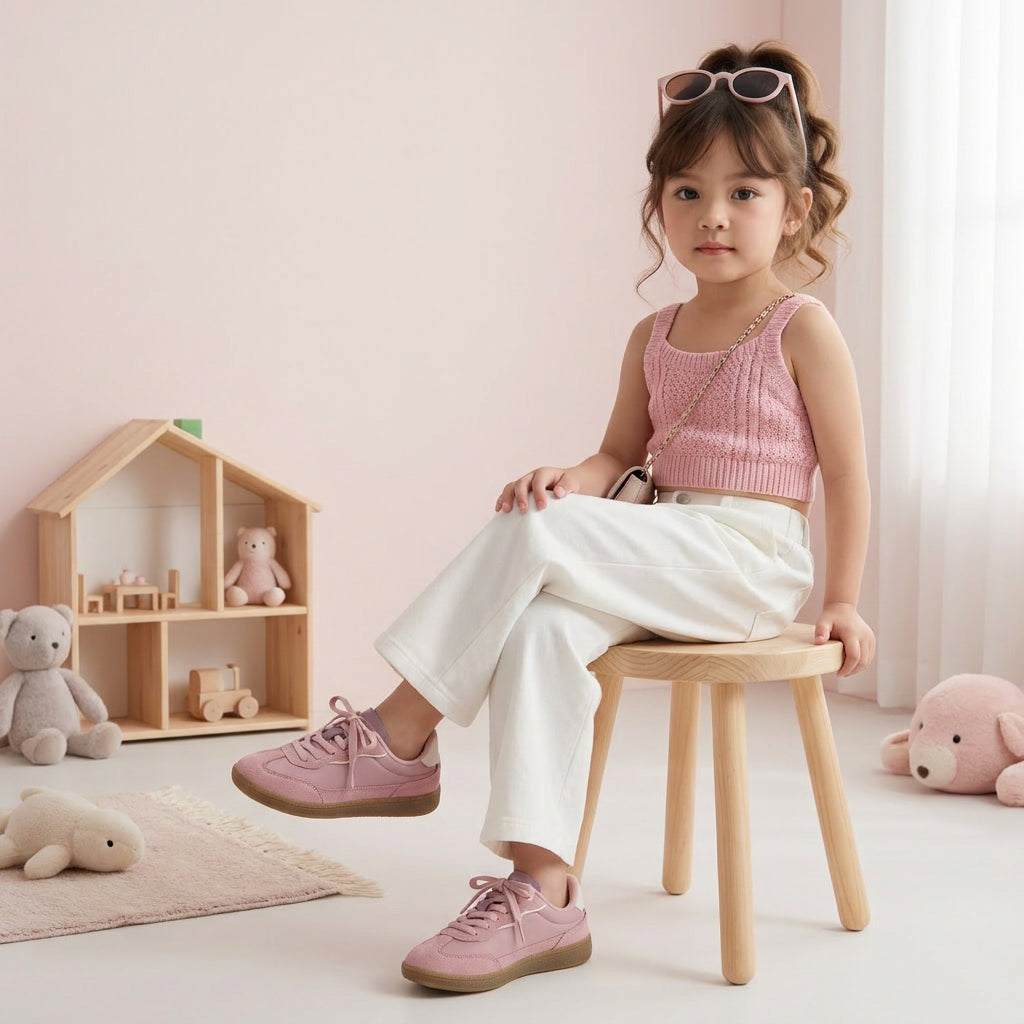 Bonnie Girls Tennis Shoes Pink Medium