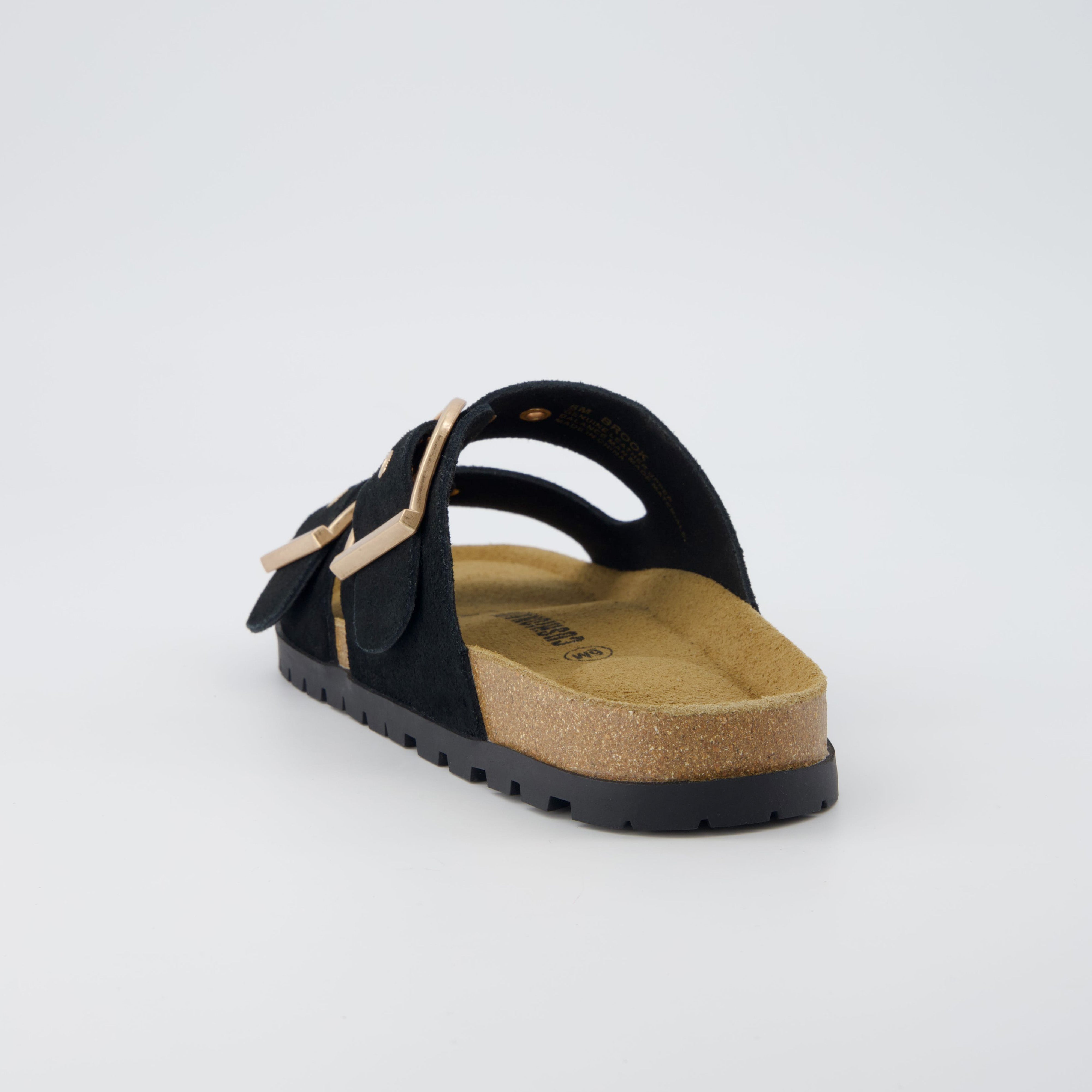 Brook Cork Footbed Sandal Black