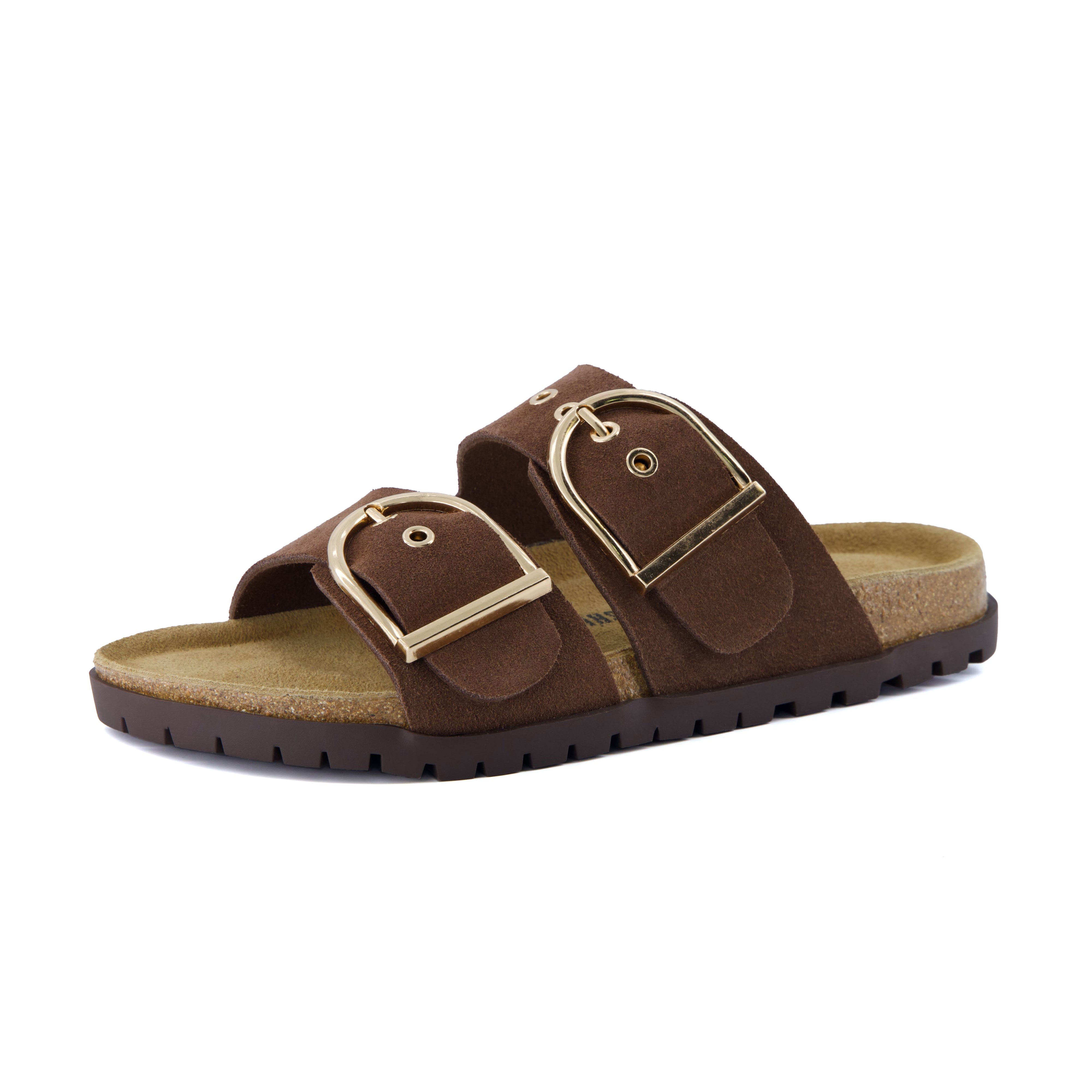 Brook Cork Footbed Sandal Brown