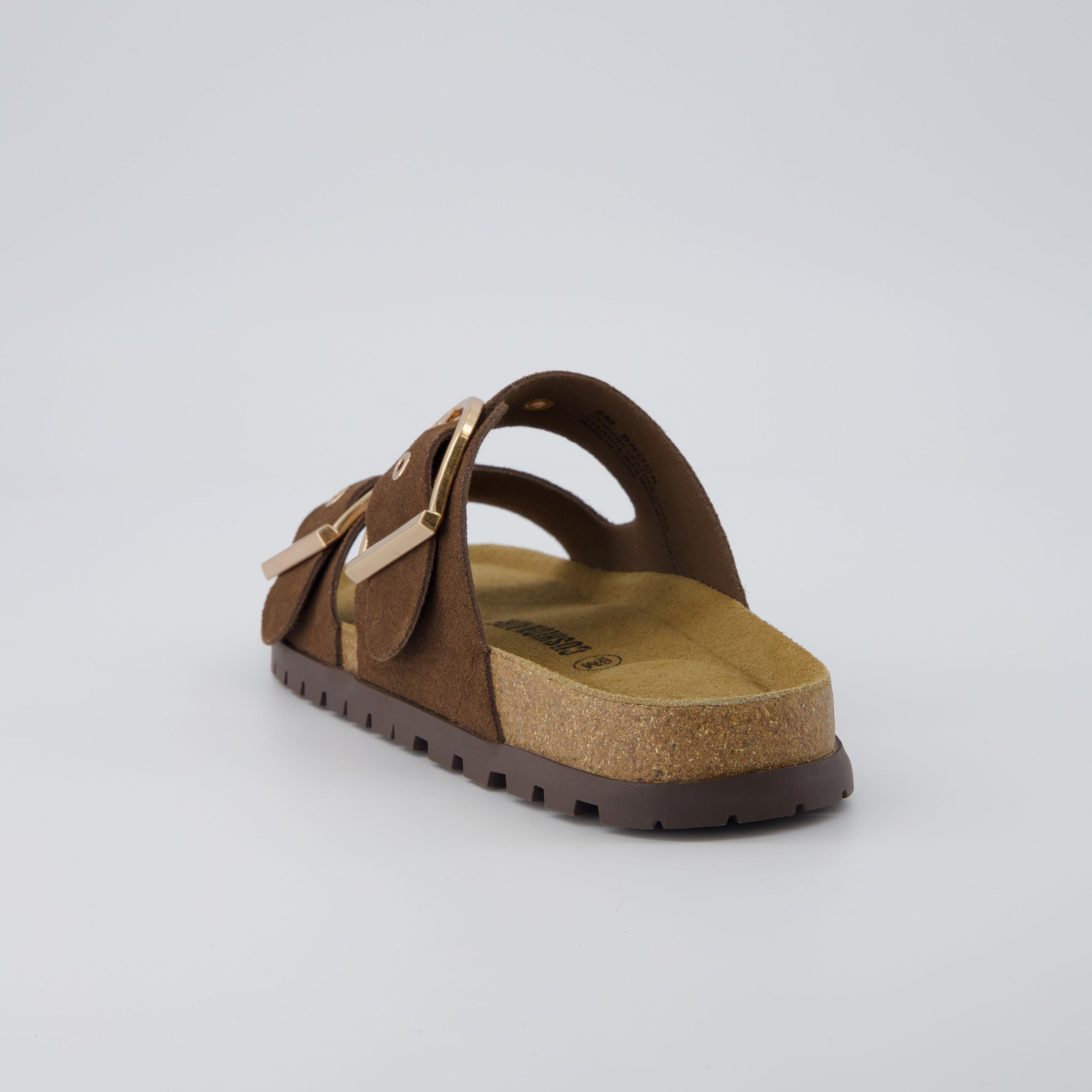 Brook Cork Footbed Sandal Brown