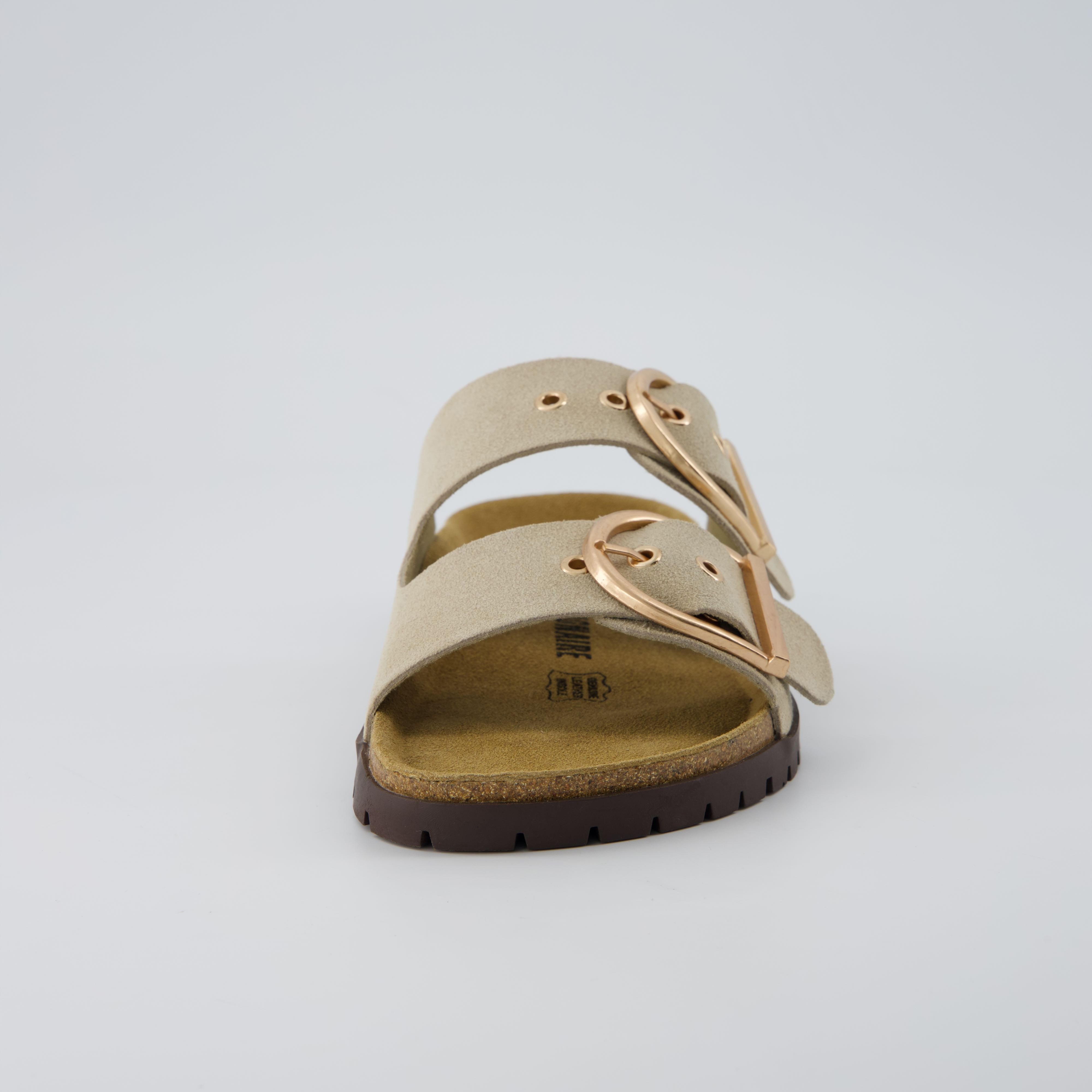 Brook Cork Footbed Sandal Stone