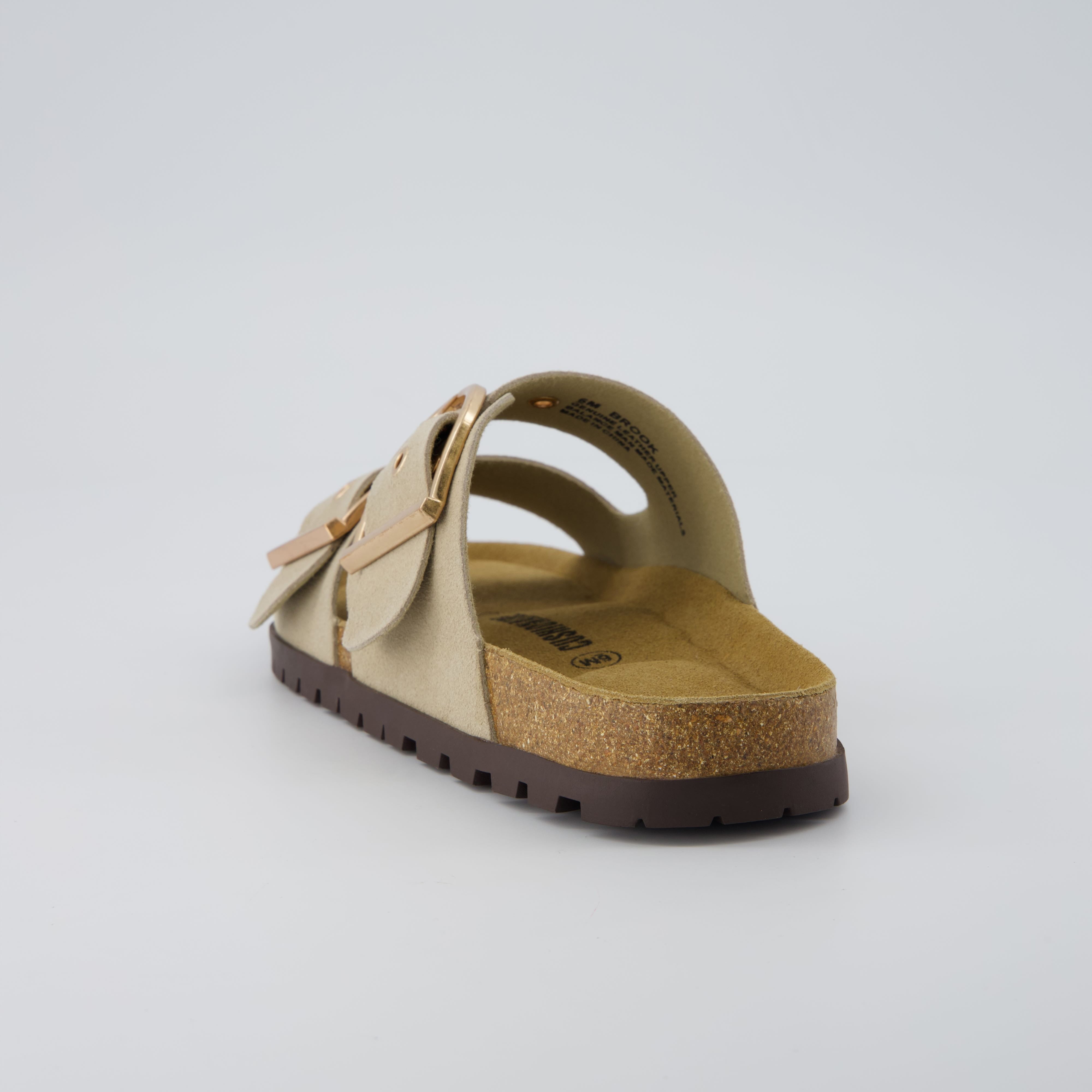 Brook Cork Footbed Sandal Stone