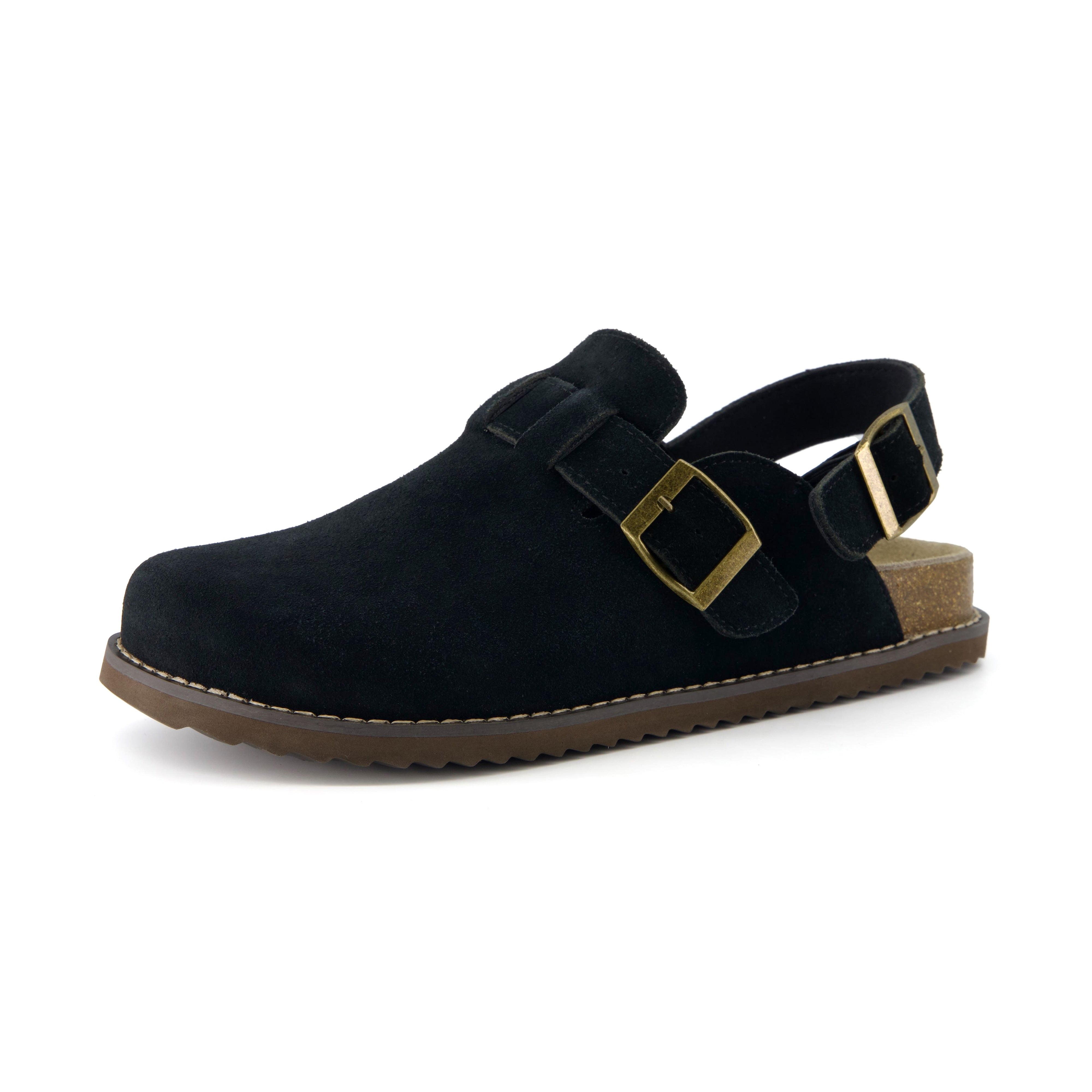 Brooklyn Suede Womens Slides Black