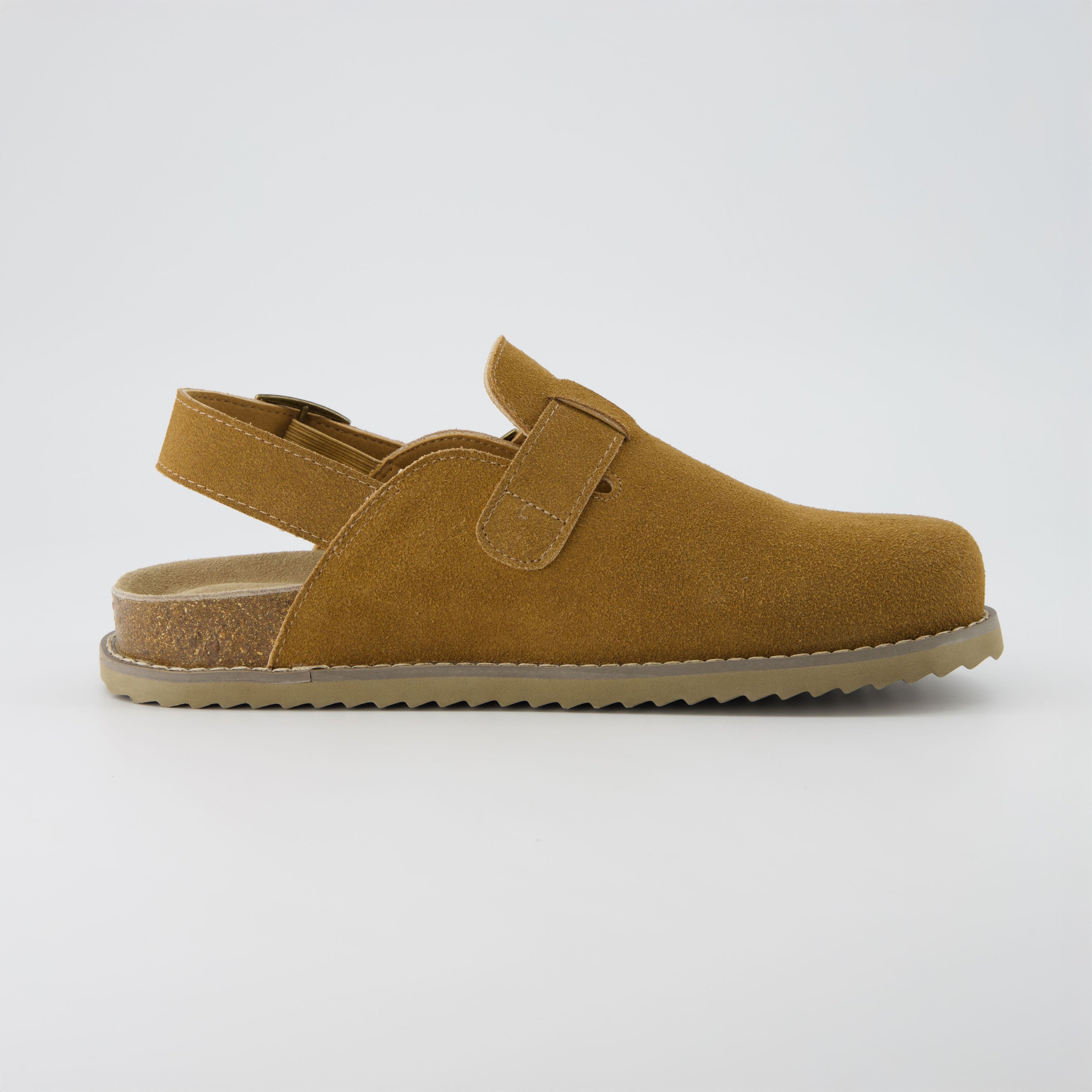 Brooklyn Suede Womens Slides Chestnut