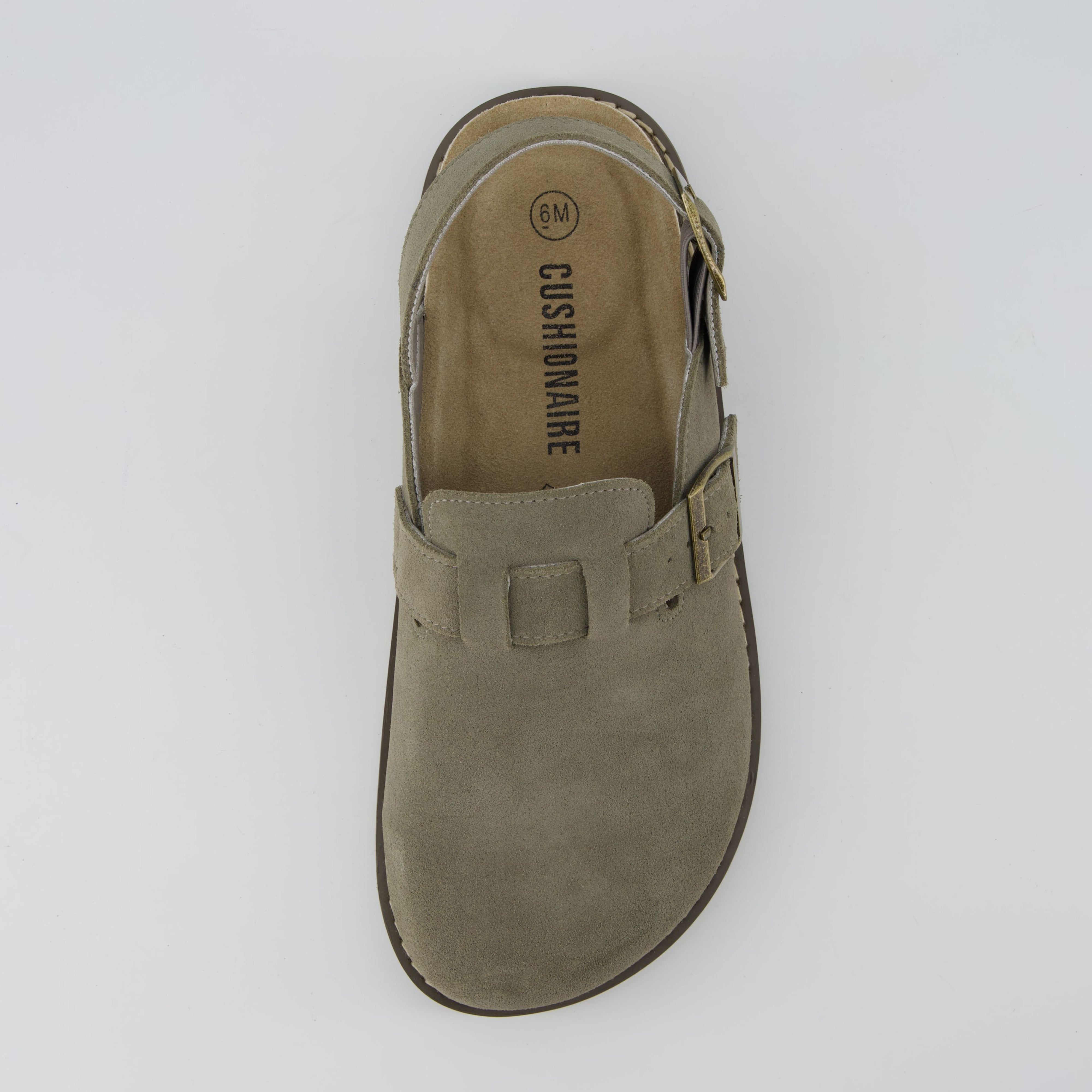Brooklyn Suede Womens Slides Moss