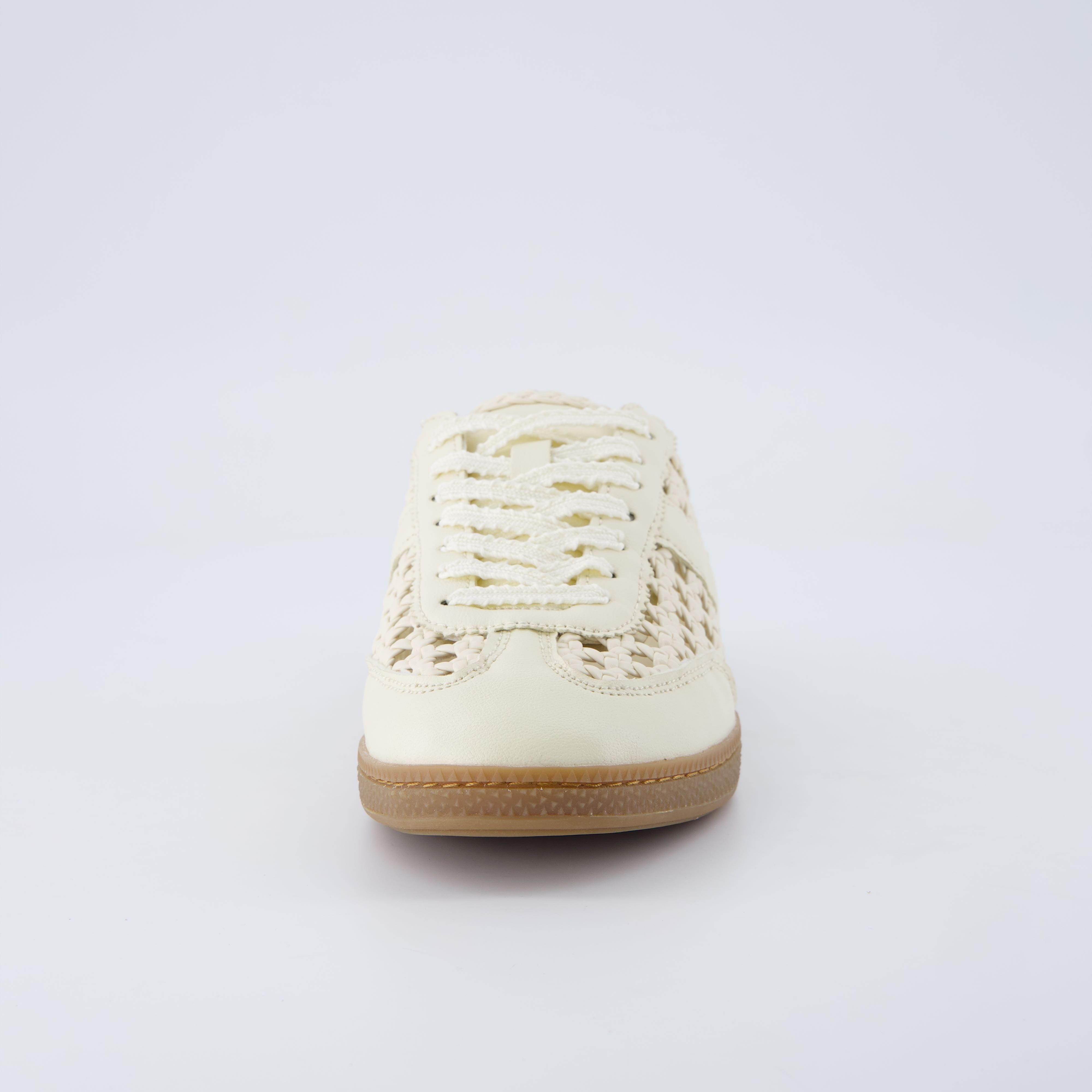 Buffy Woven Sneaker Mules Ivory