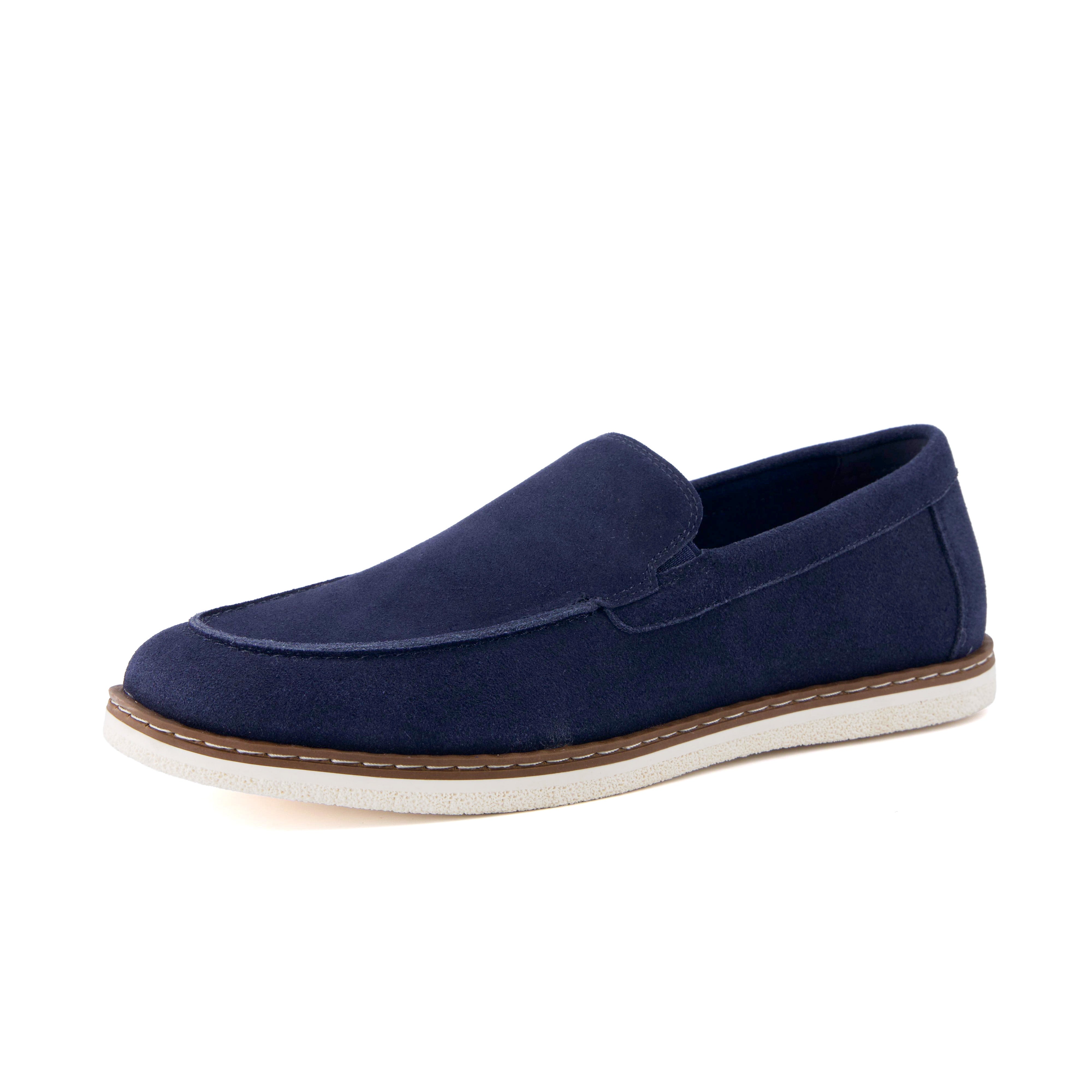 Caden Men’s Suede Loafer Blue Medium