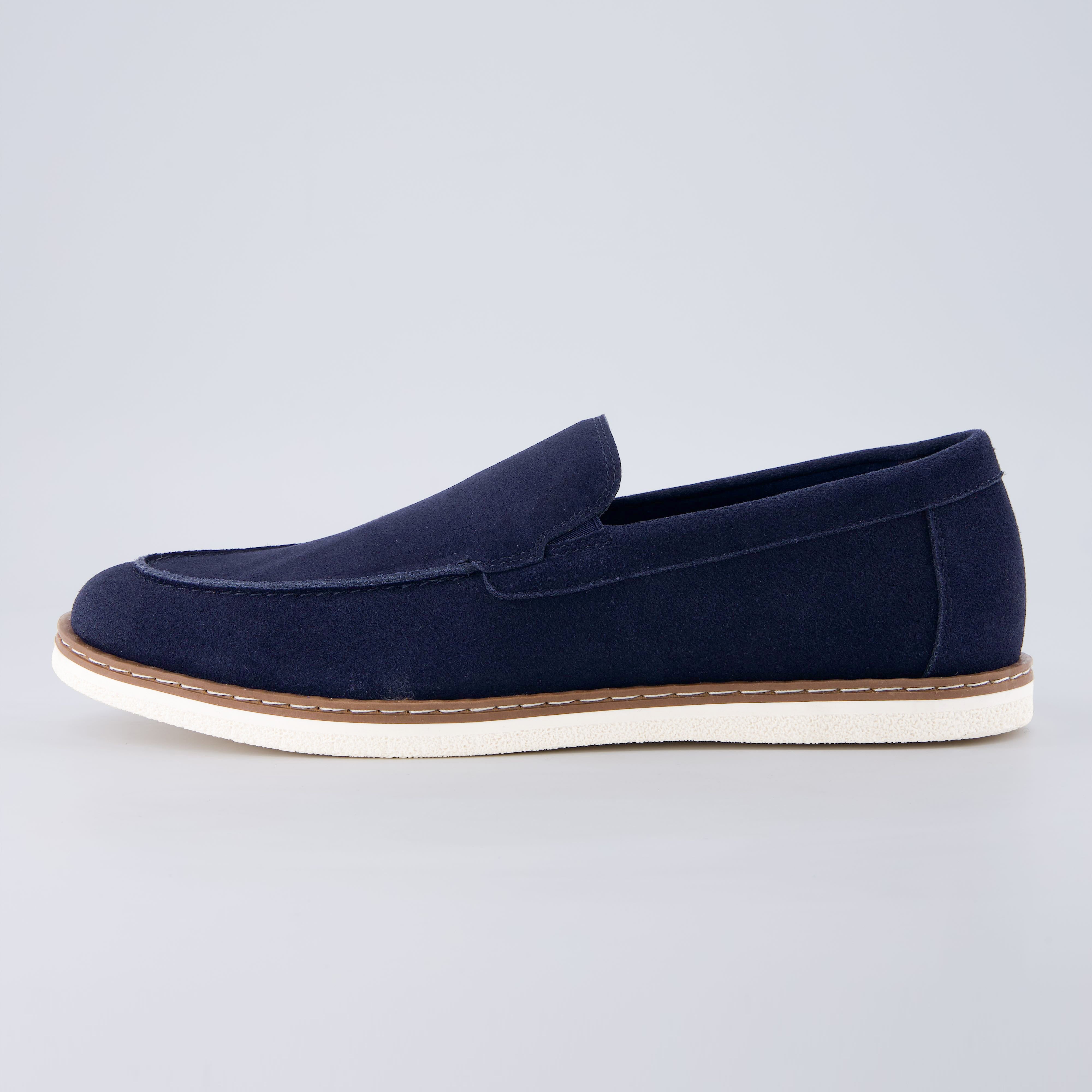 Caden Men’s Suede Loafer Blue Medium