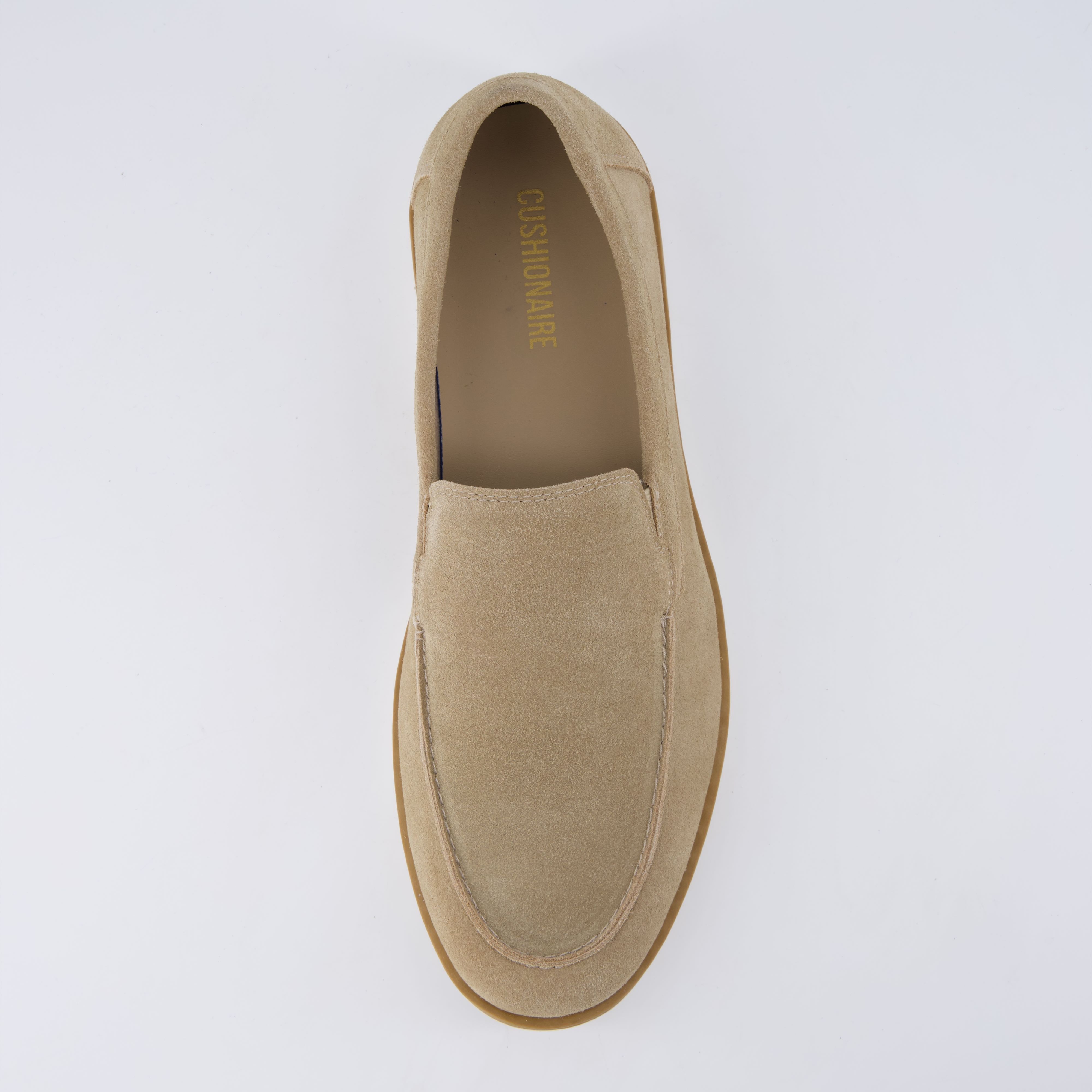 Caden Genuine Suede Penny Loafers TAN Medium