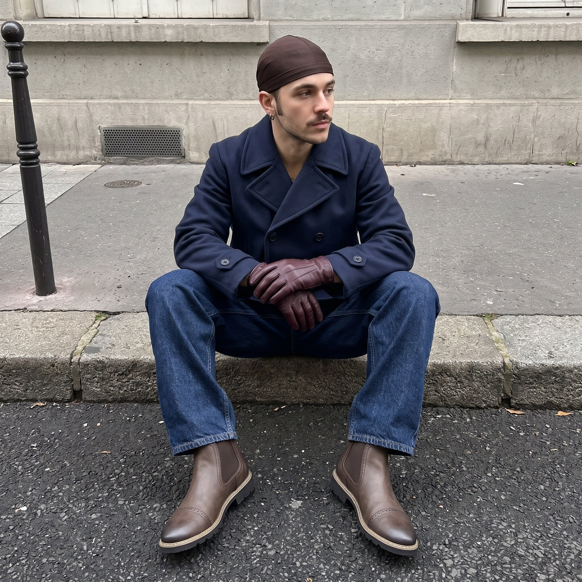 Cal Chelsea Mens Boots Brown Medium