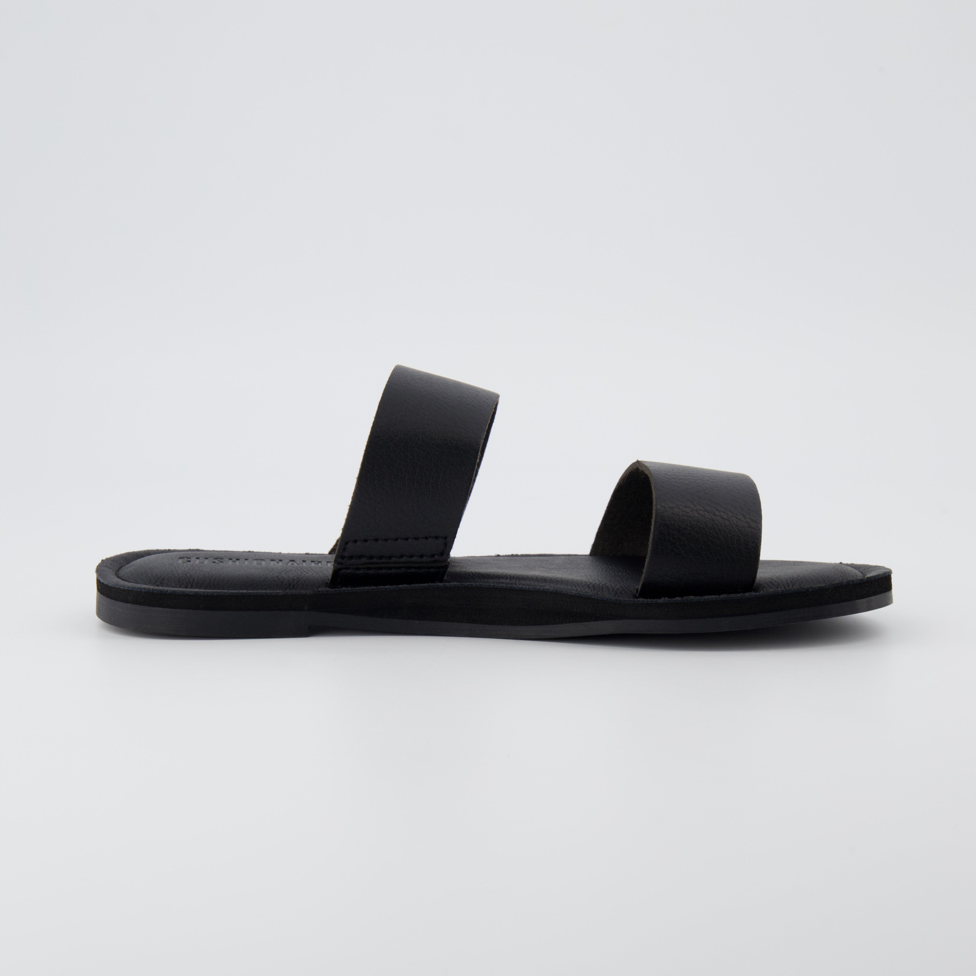 Calico Two Band Slide Sandal Black
