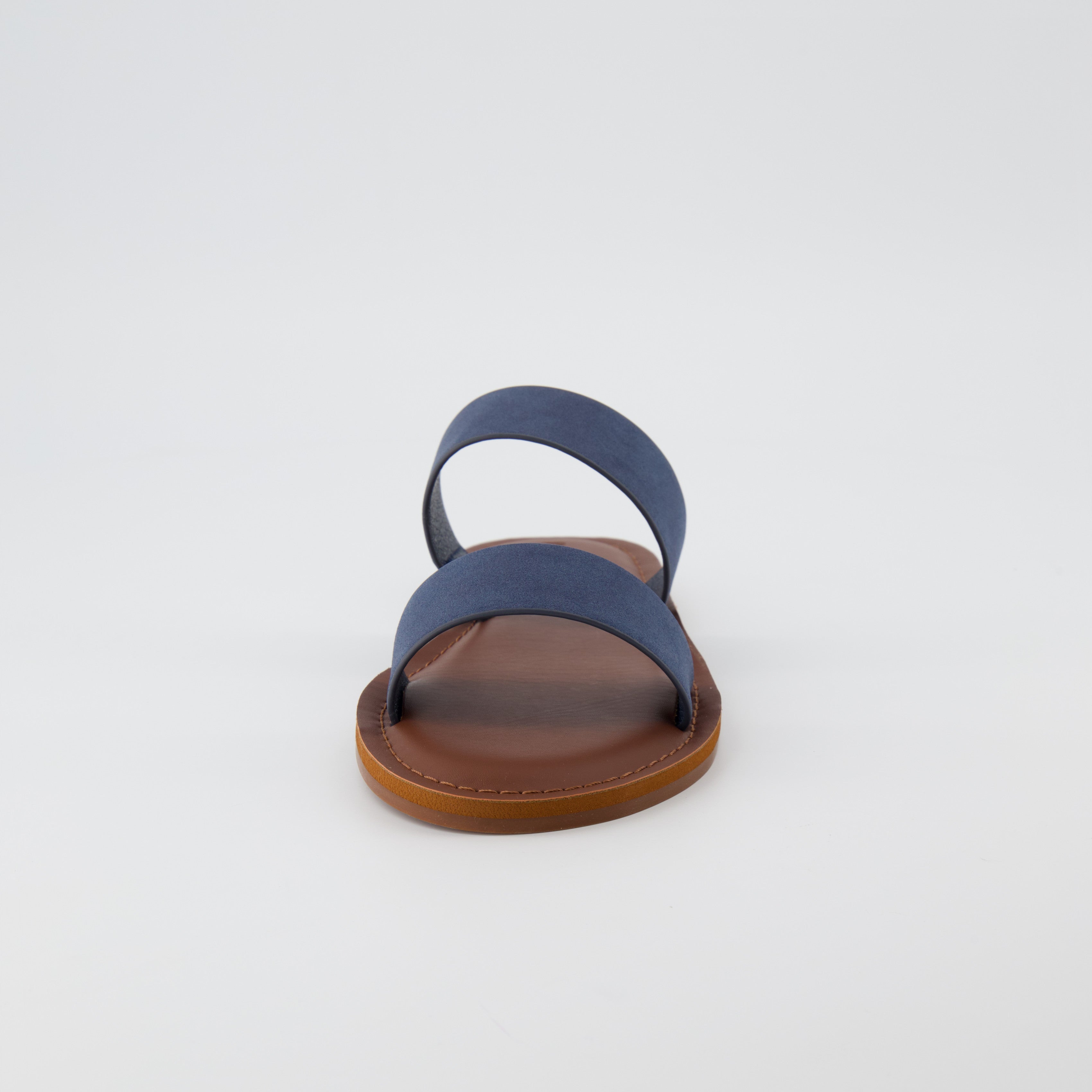 Calico Two Band Slide Sandal Navy