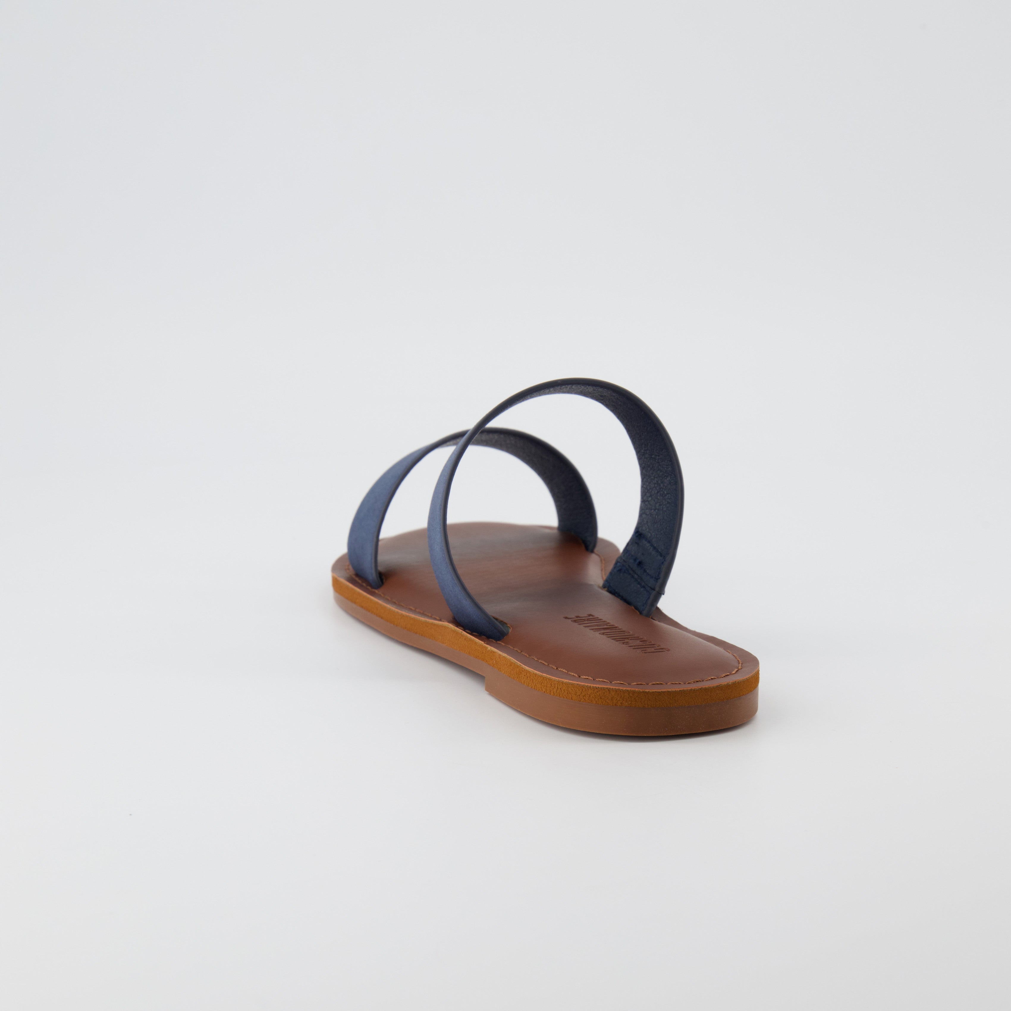 Calico Two Band Slide Sandal Navy