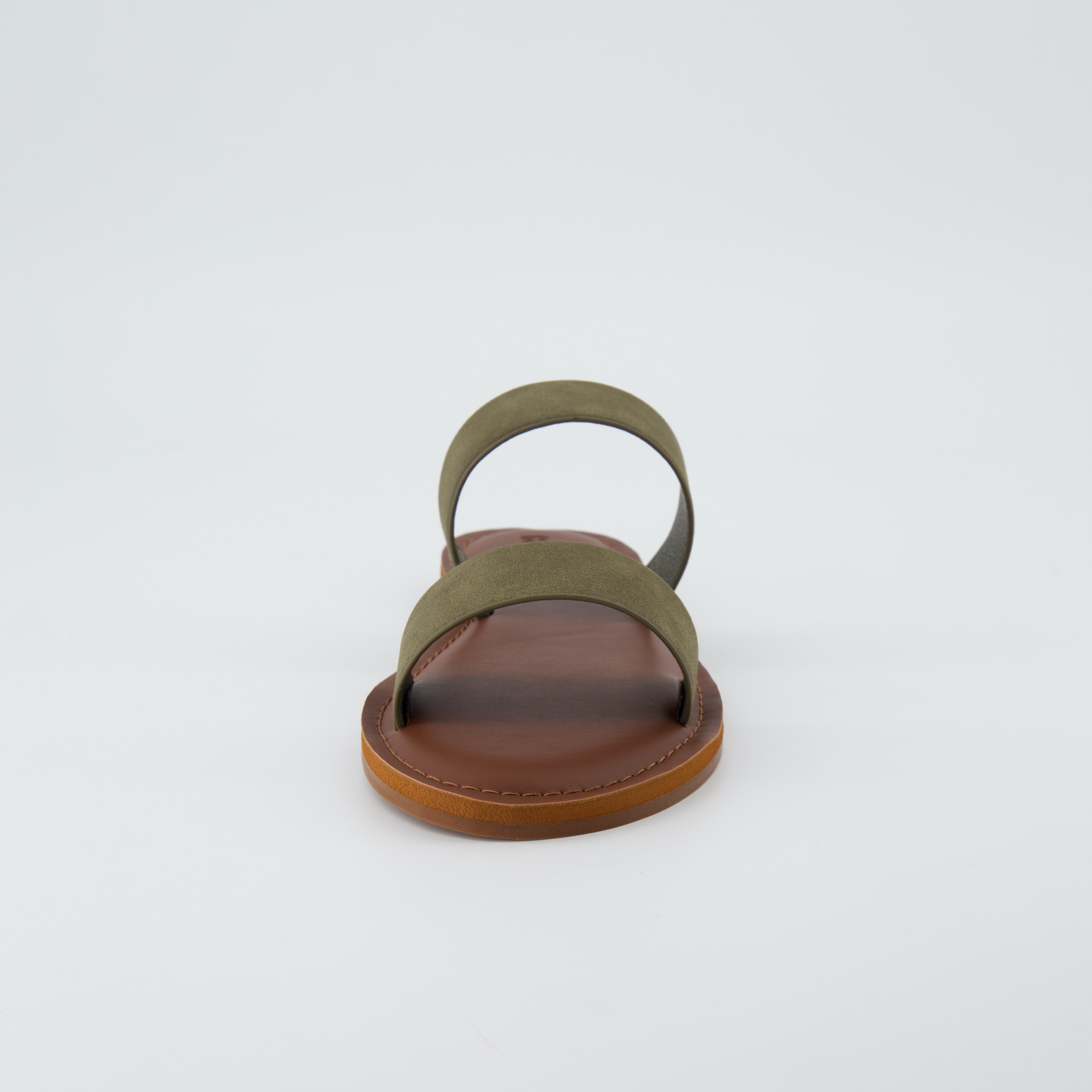 Calico Two Band Slide Sandal Olive