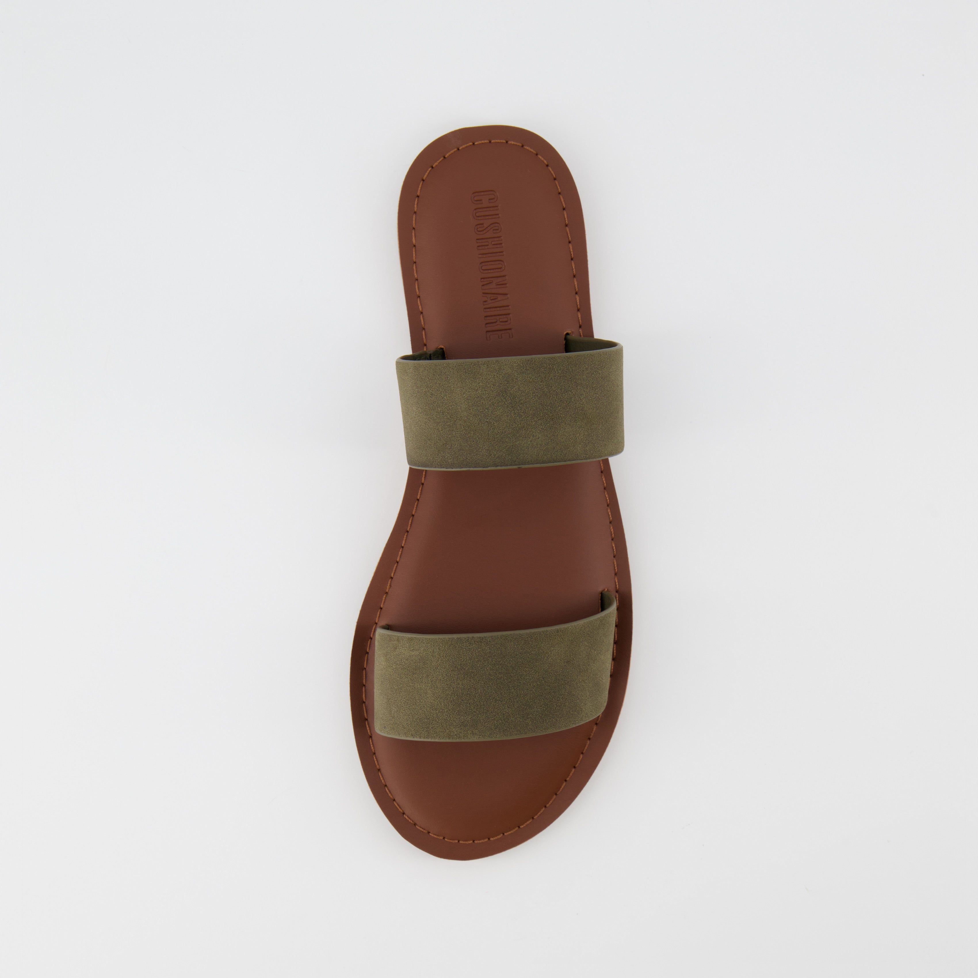 Calico Two Band Slide Sandal Olive