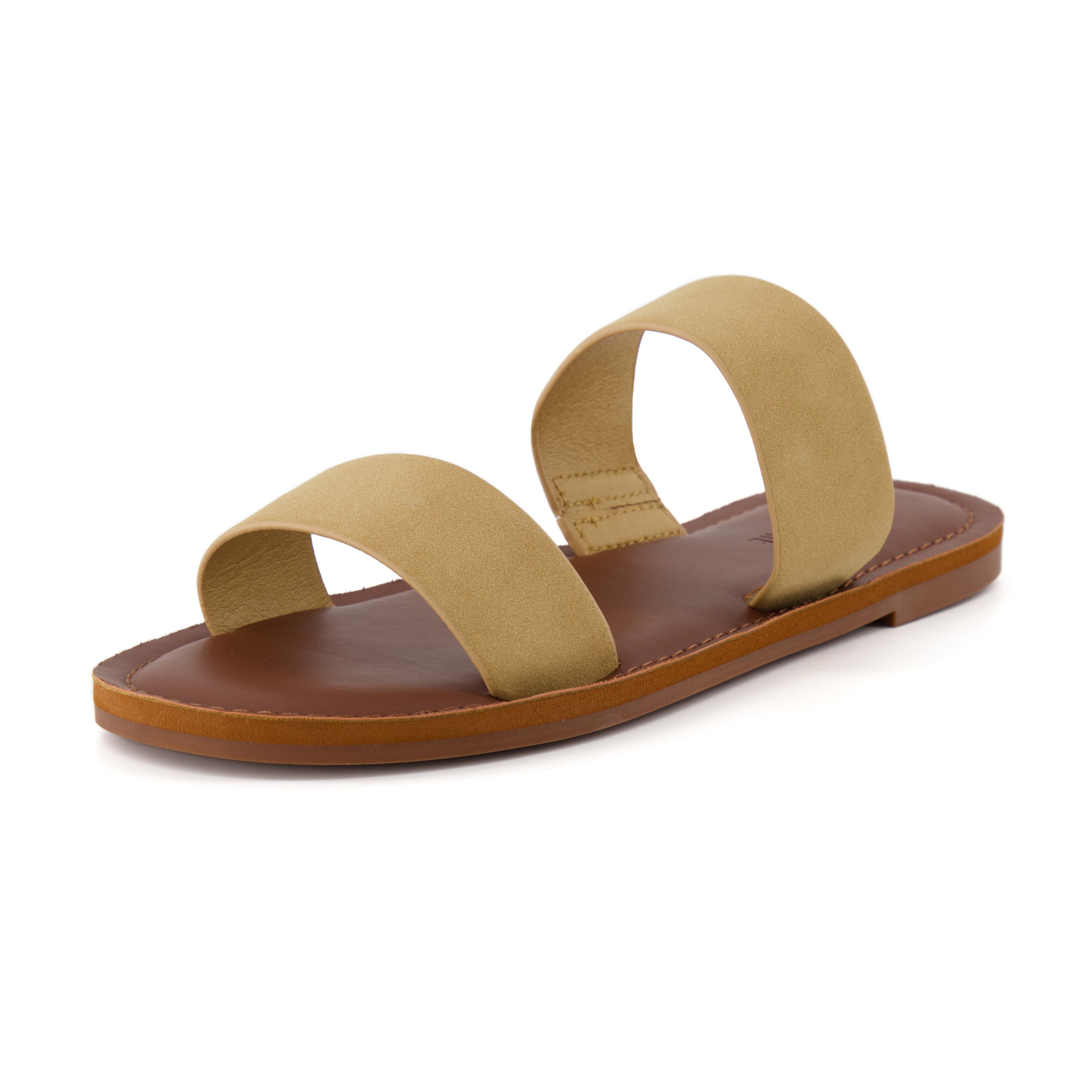 Calico Two Band Slide Sandal Sand