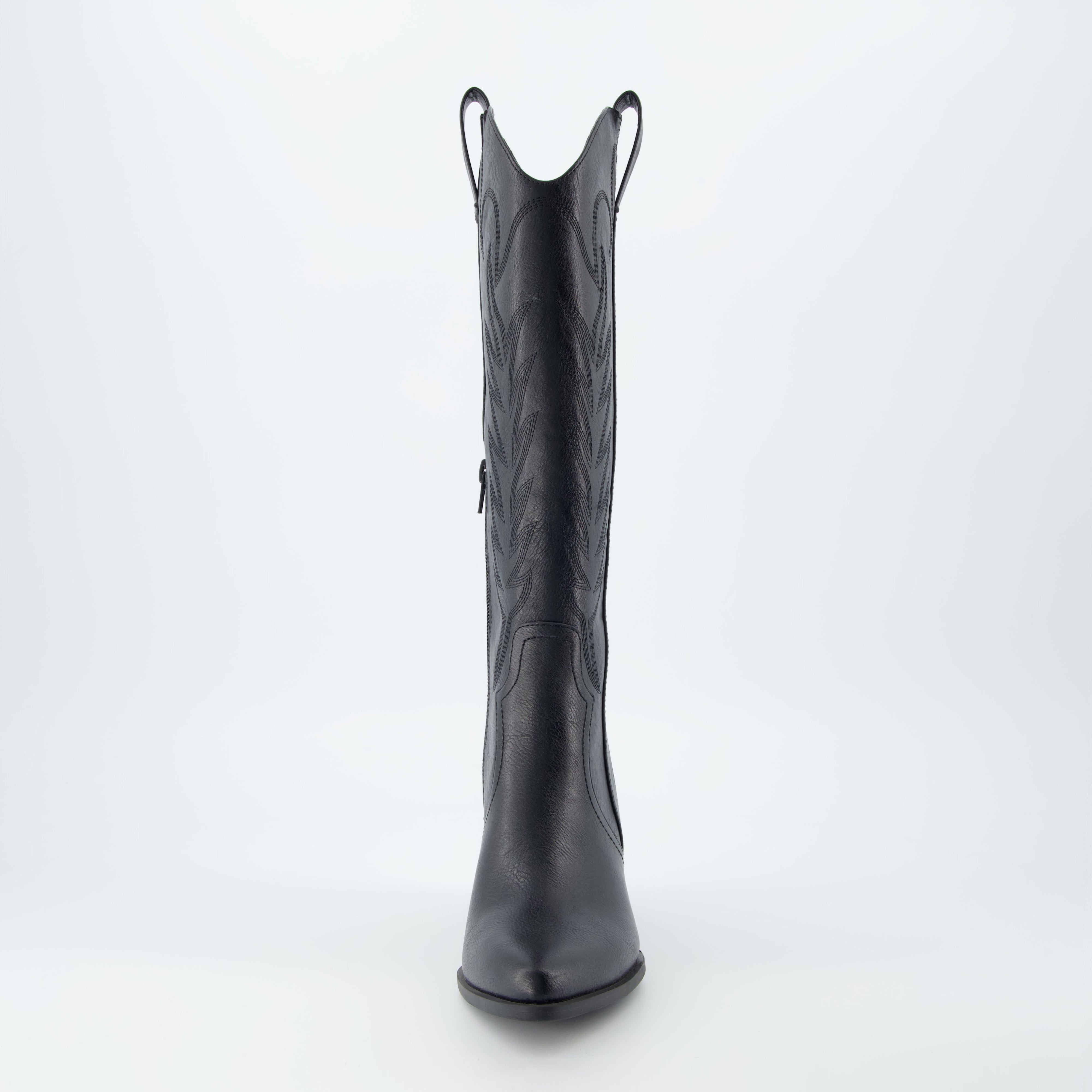 Caress Tall Western Boot Black