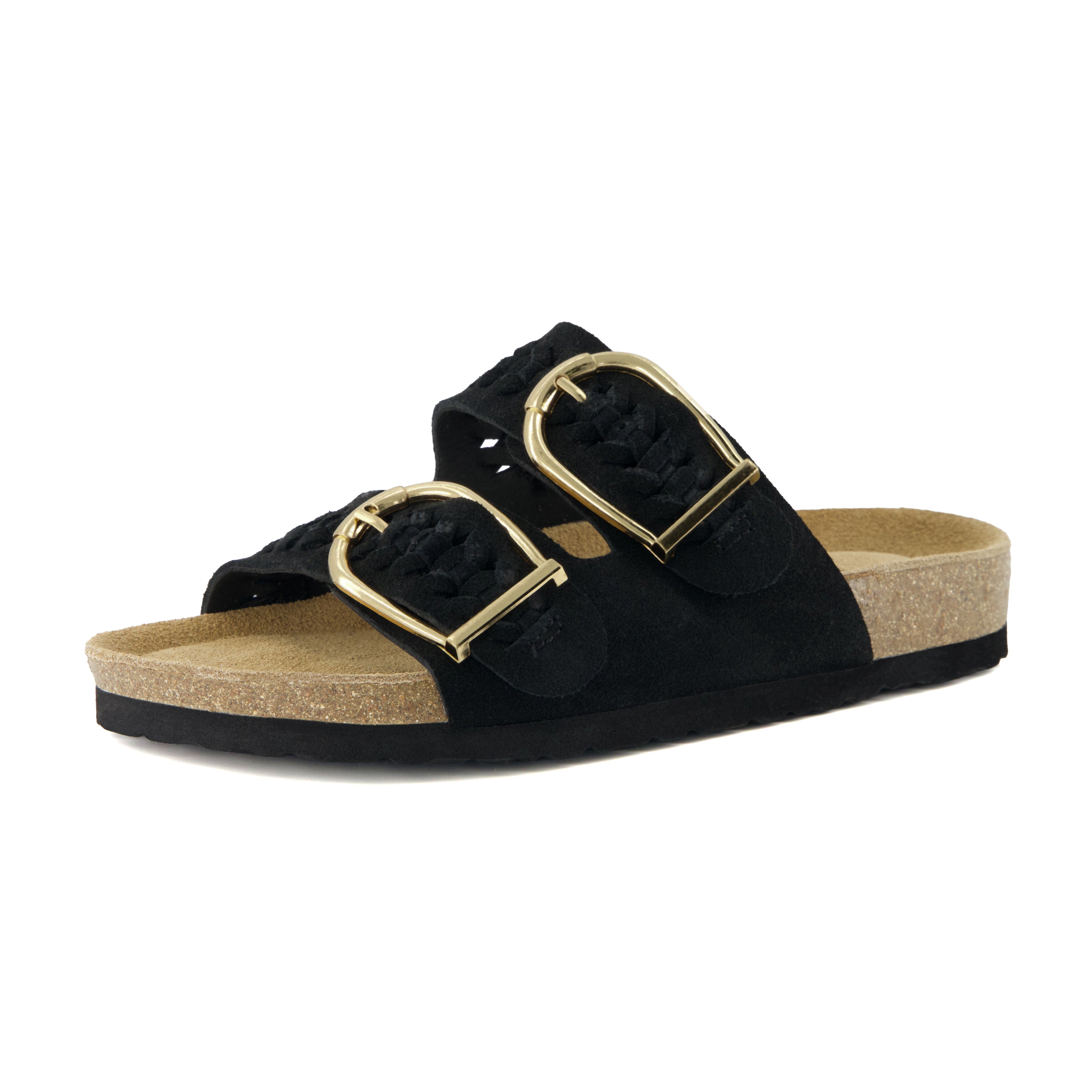 Cashew Cork Sandal Black